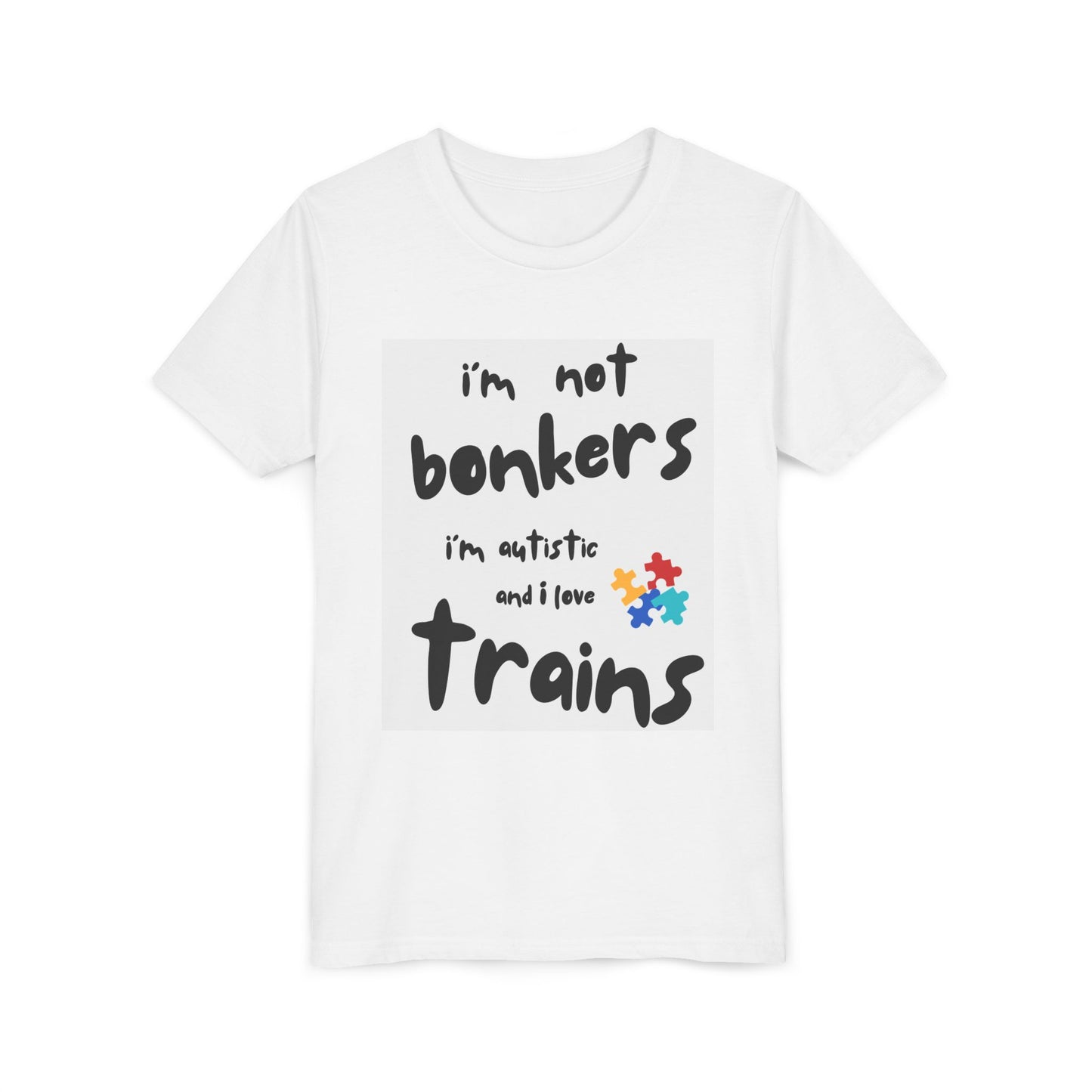 Autism Acceptance Kids Train Lover T-Shirt | Youth Special Interest Tee