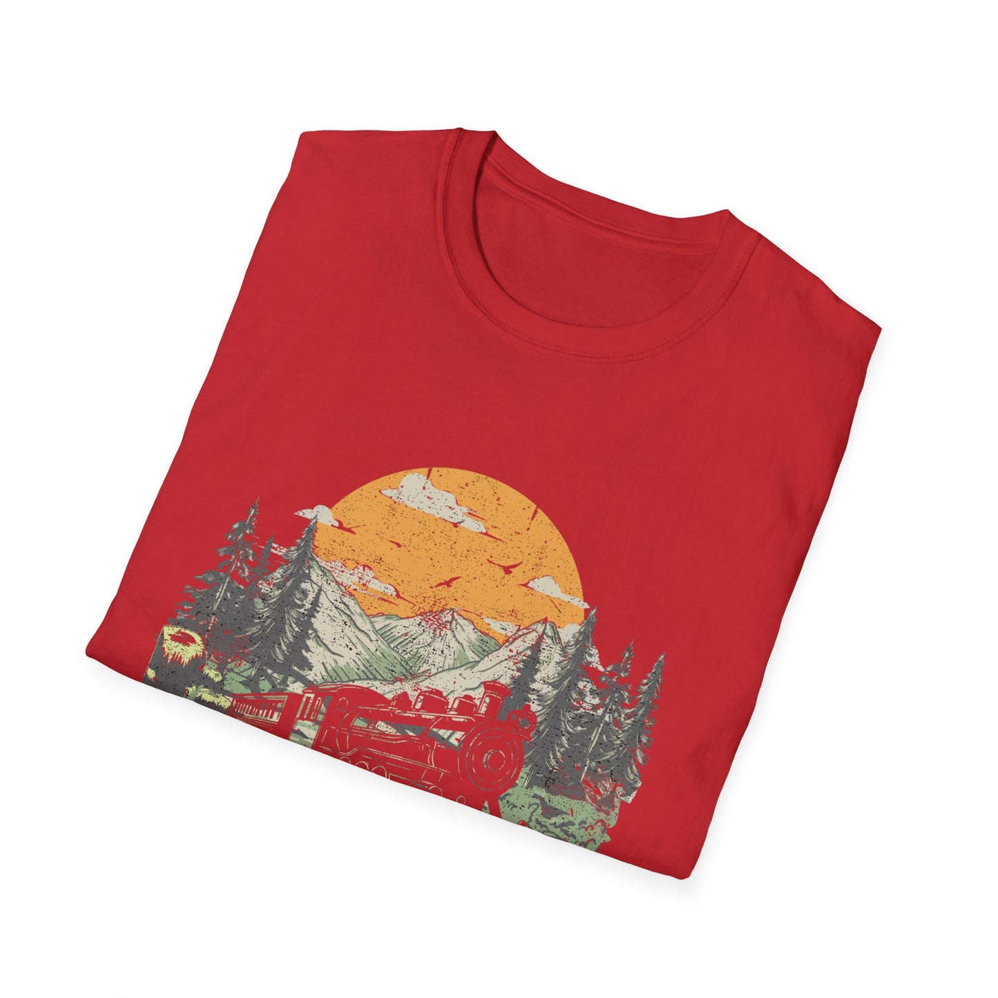 Trains Rule – Vintage Train Lover T-Shirt
