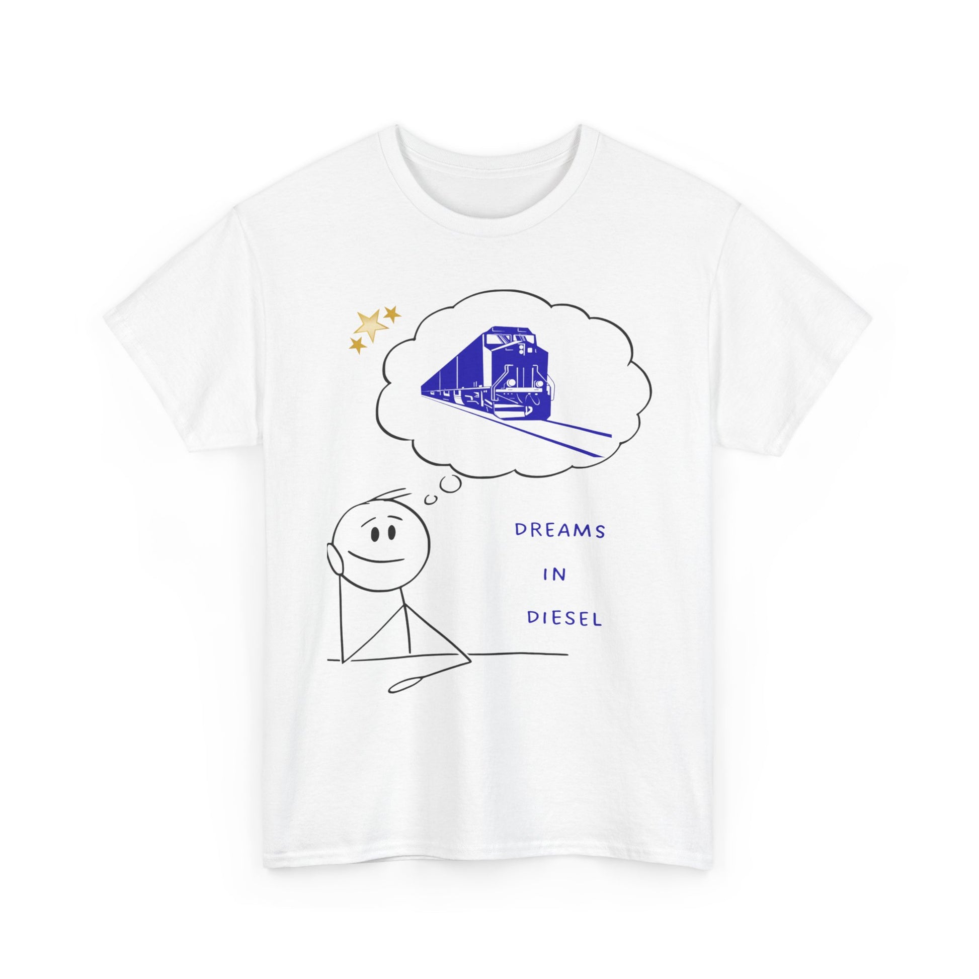 Dream in Diesel diesel locomotive railfan t-shirt