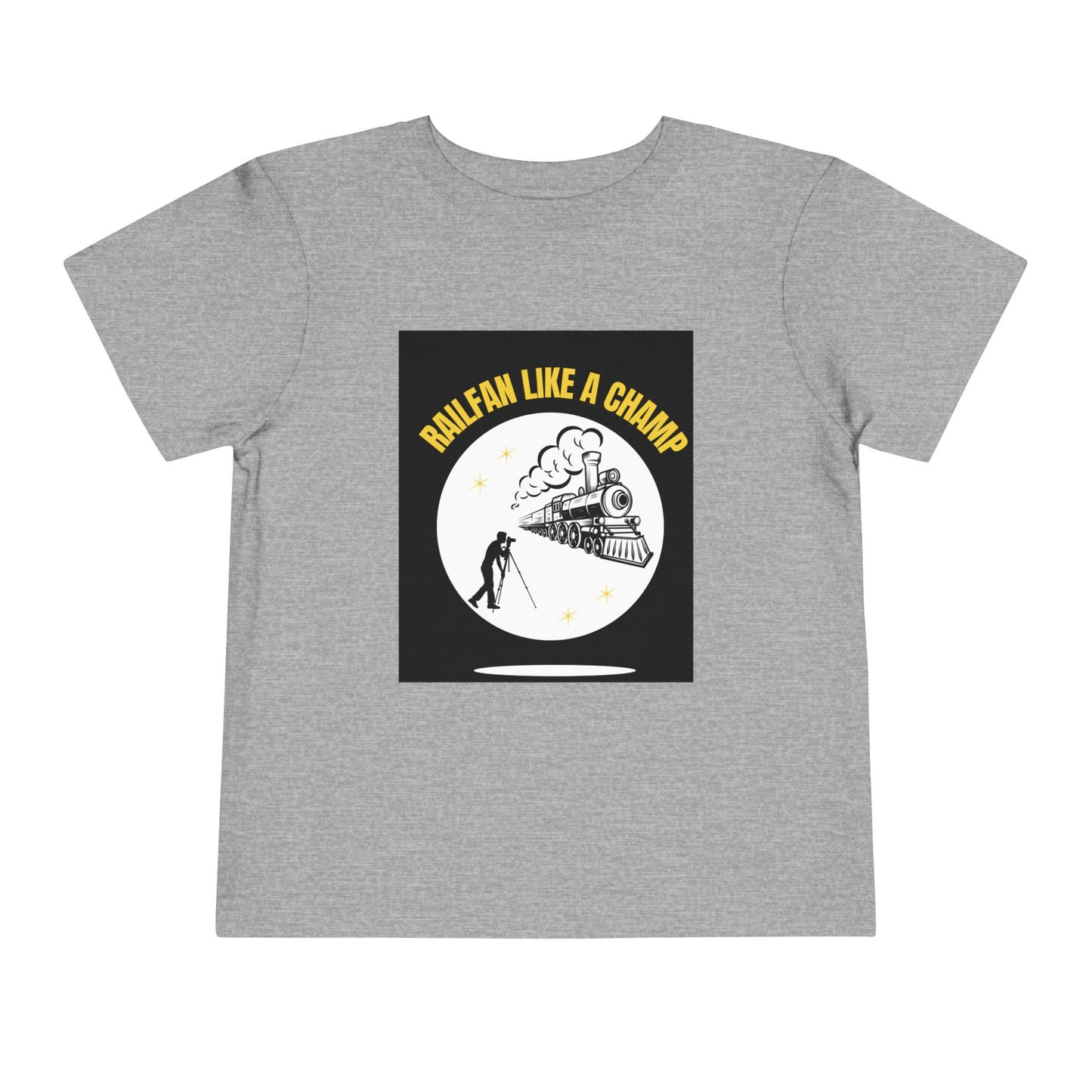 Toddler Train Lover T-Shirt | Classic Railway Graphic Train Tee (2T–5T)