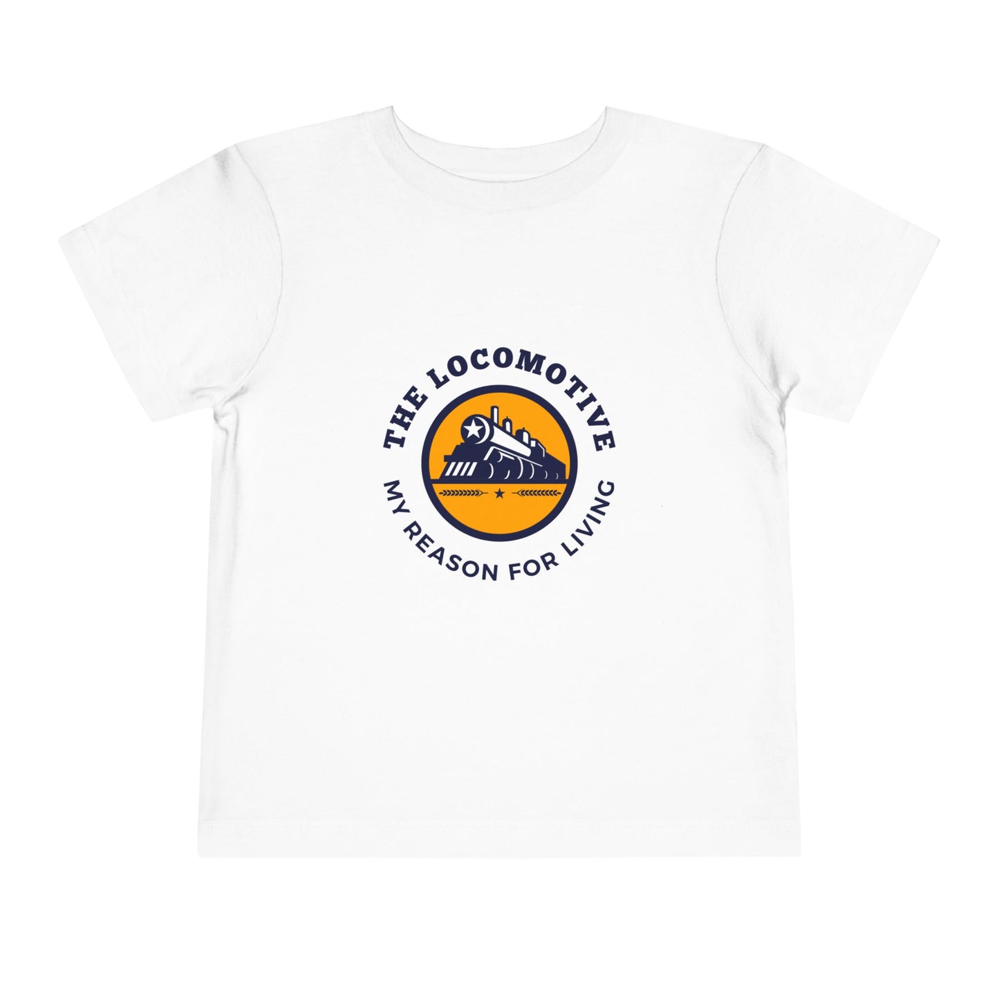 Toddler Train Lover T-Shirt | Trains Are My Happy Place Train Graphic Tee (2T–5T)