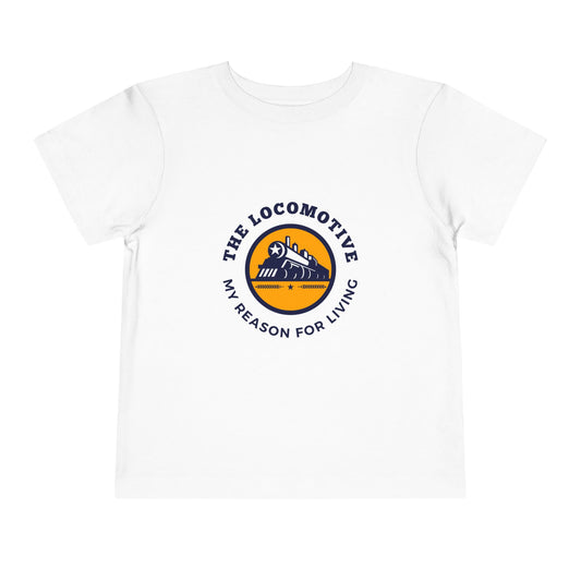 Toddler Train Lover T-Shirt | Trains Are My Happy Place Train Graphic Tee (2T–5T)