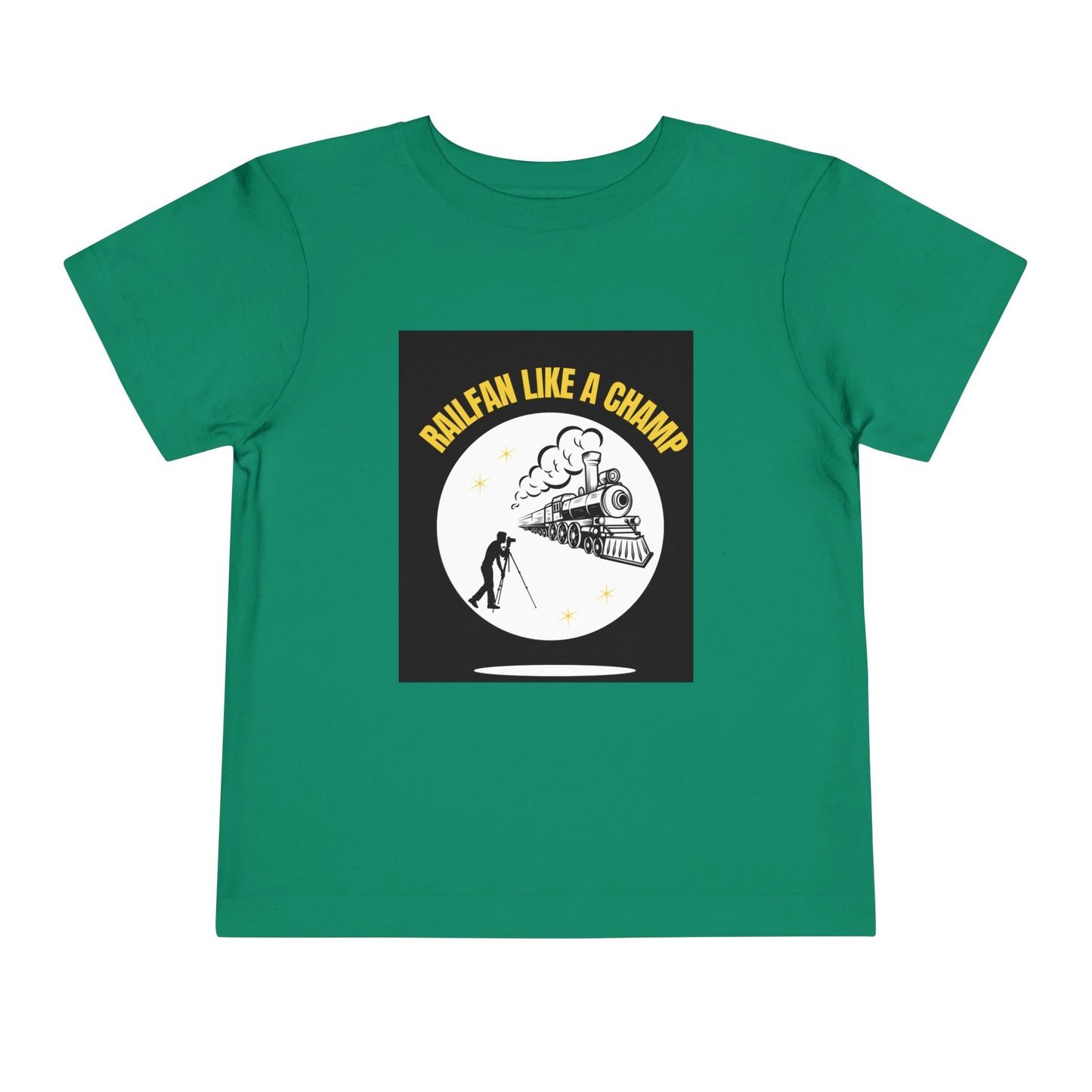 Toddler Train Lover T-Shirt | Classic Railway Graphic Train Tee (2T–5T)