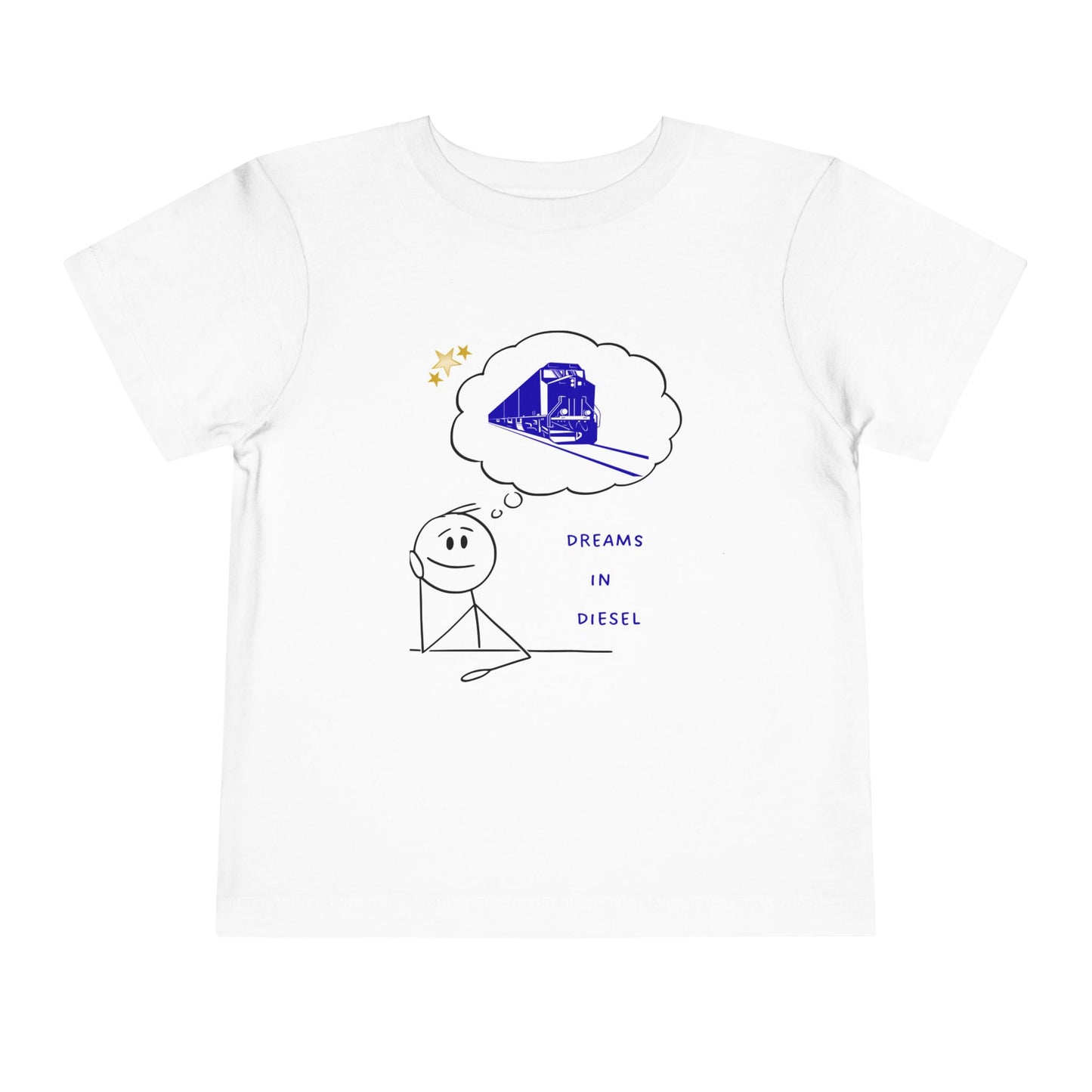 Toddler Freight Train T-Shirt | Dream in Diesel Train Lover Tee (2T–5T)