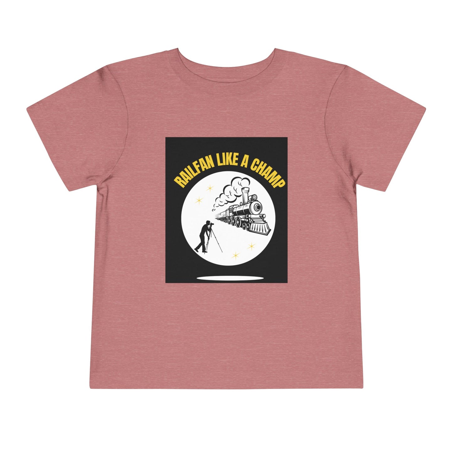 Toddler Train Lover T-Shirt | Classic Railway Graphic Train Tee (2T–5T)