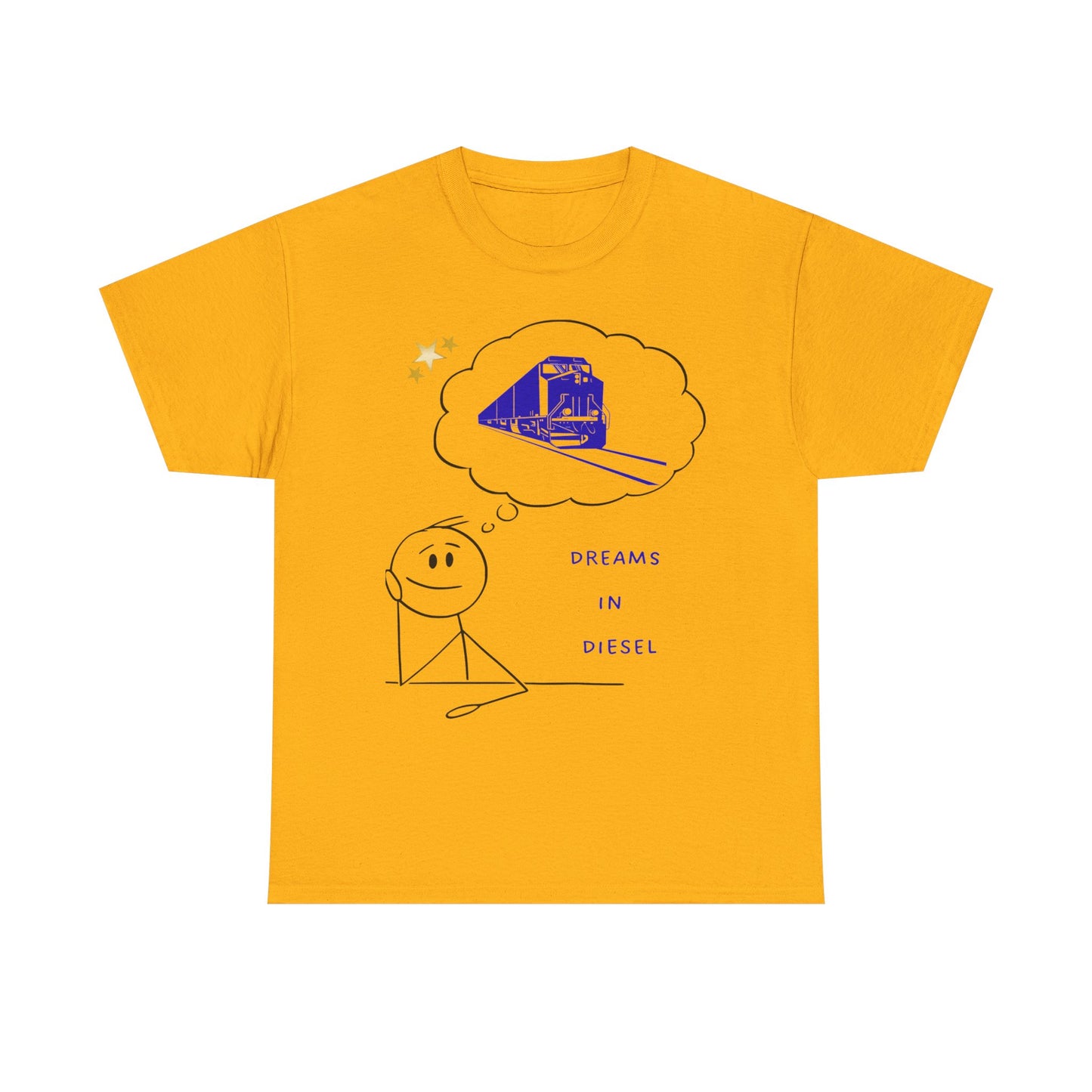 Dream in Diesel diesel locomotive railfan t-shirt