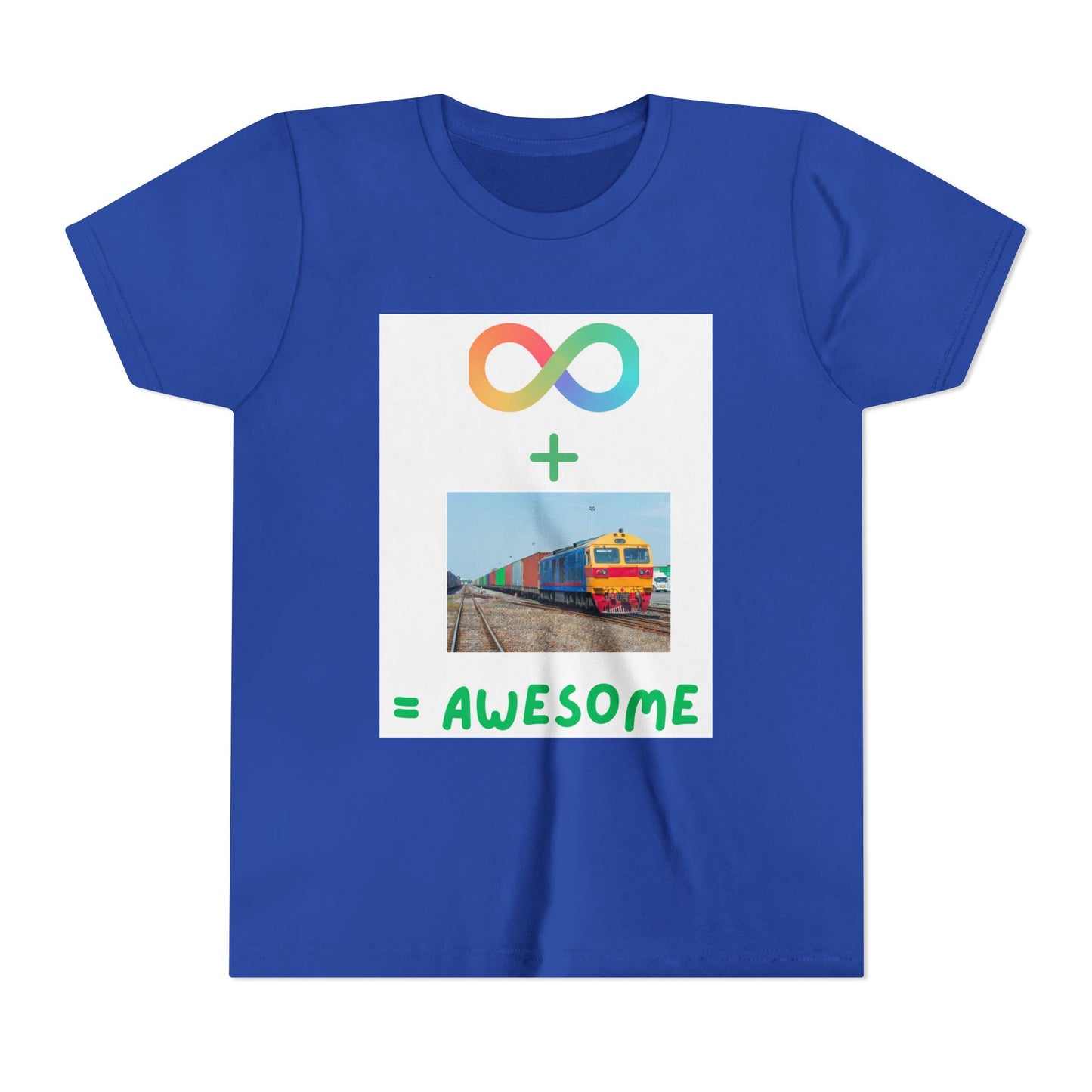 Autism Acceptance Kids Train Lover T-Shirt | Youth Special Interest Tee