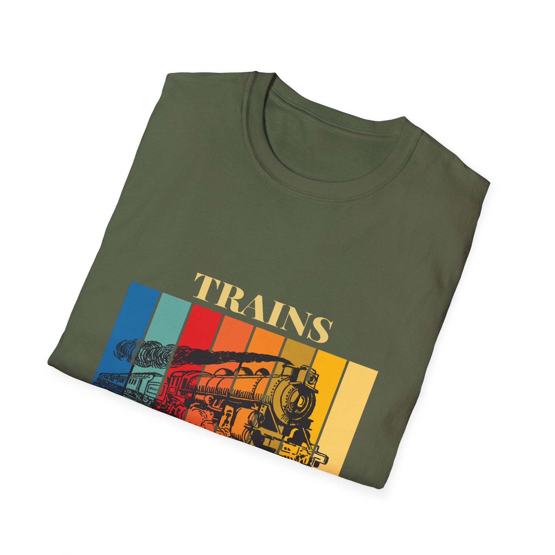 Trains Rock – Train Lover Graphic T-Shirt