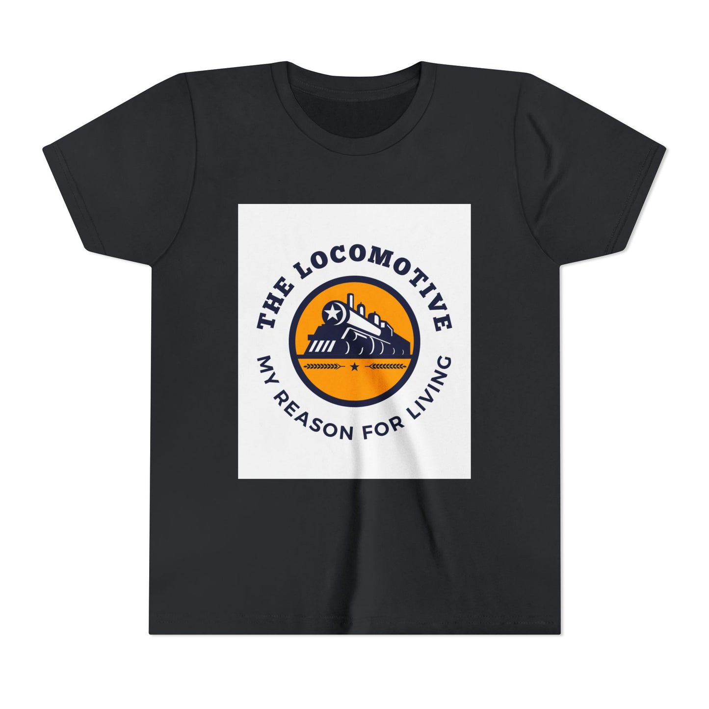 Kids Train Lover T-Shirt | Trains Are My Happy Place Youth Railfan Tee