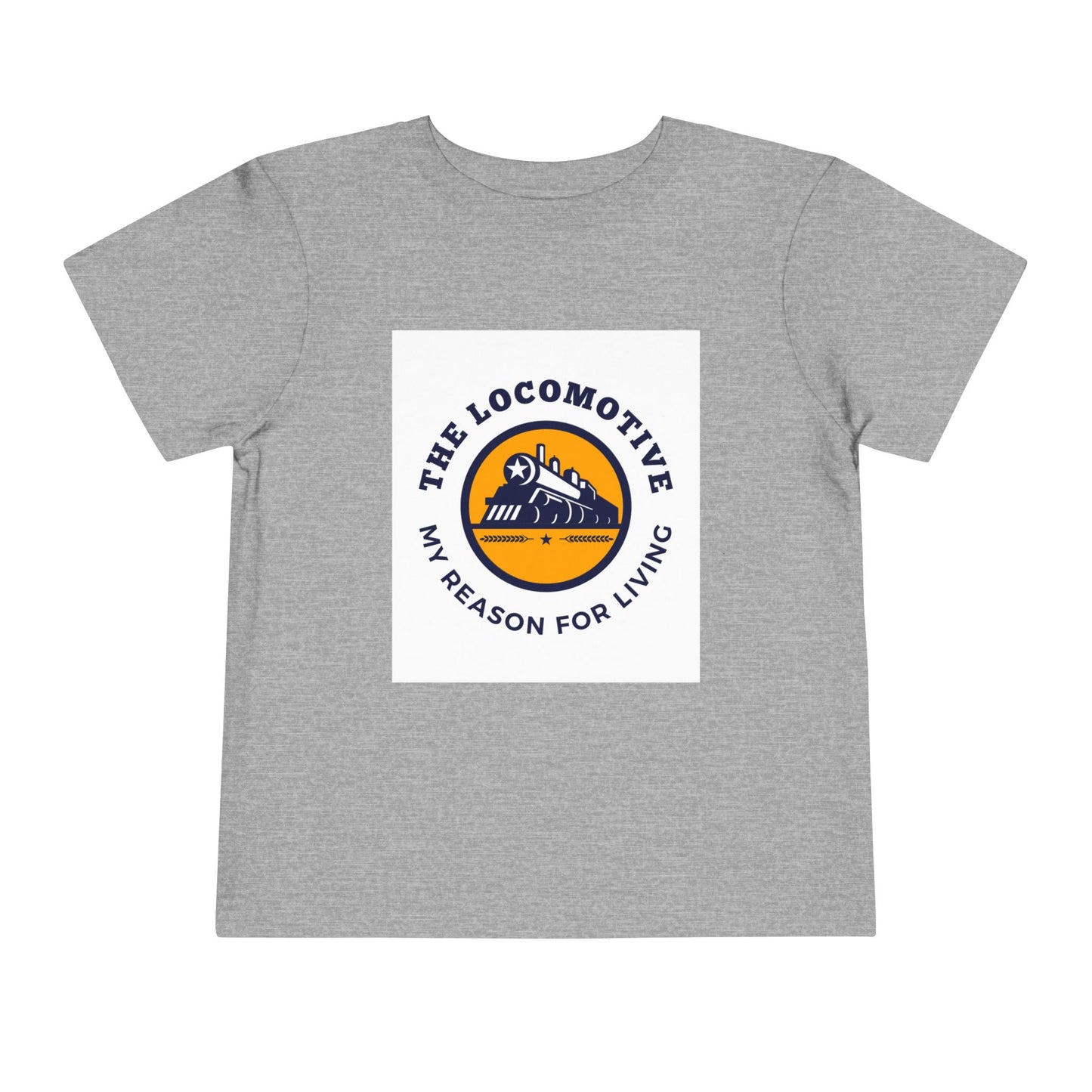 Toddler Train Lover T-Shirt | Trains Are My Happy Place Train Graphic Tee (2T–5T)