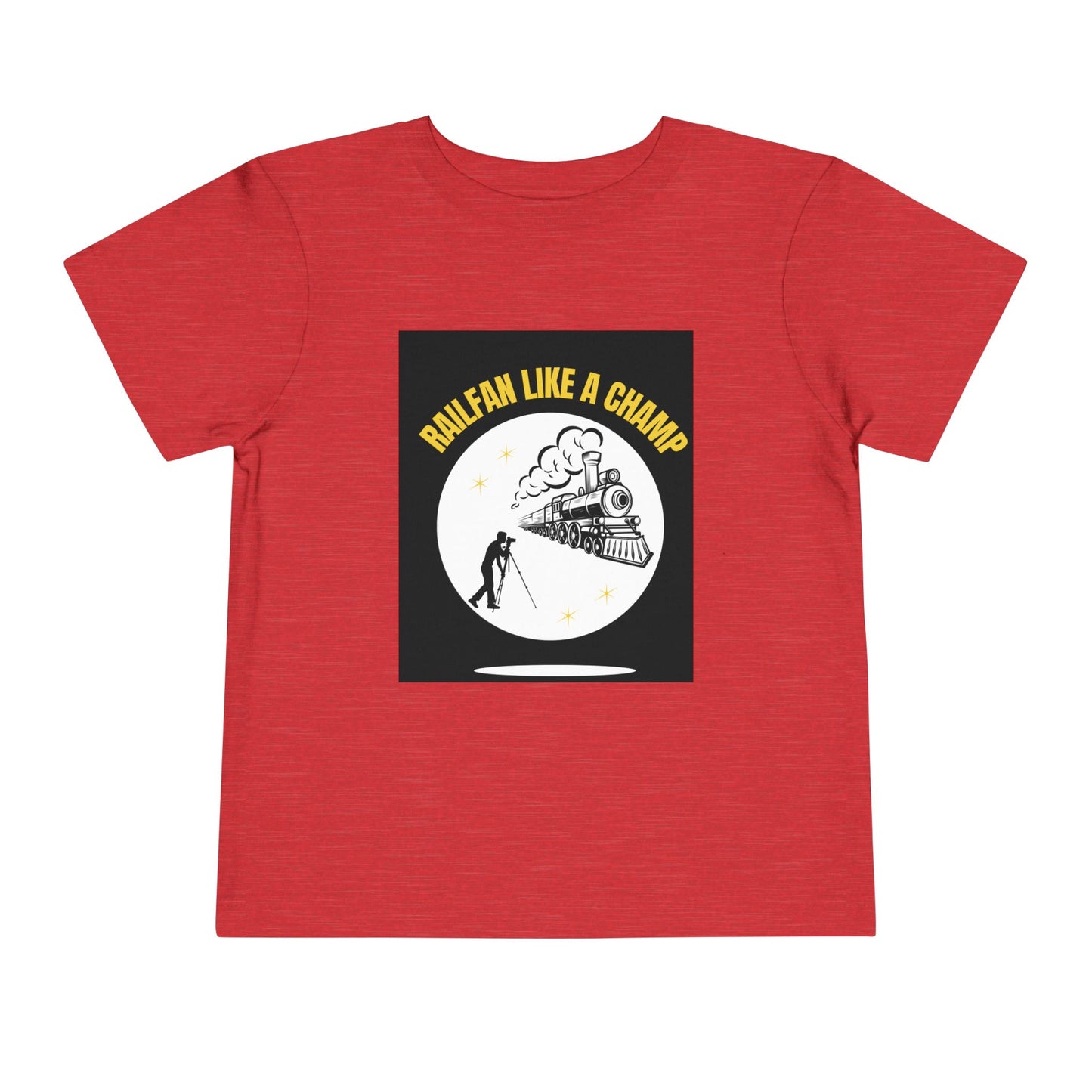 Toddler Train Lover T-Shirt | Classic Railway Graphic Train Tee (2T–5T)
