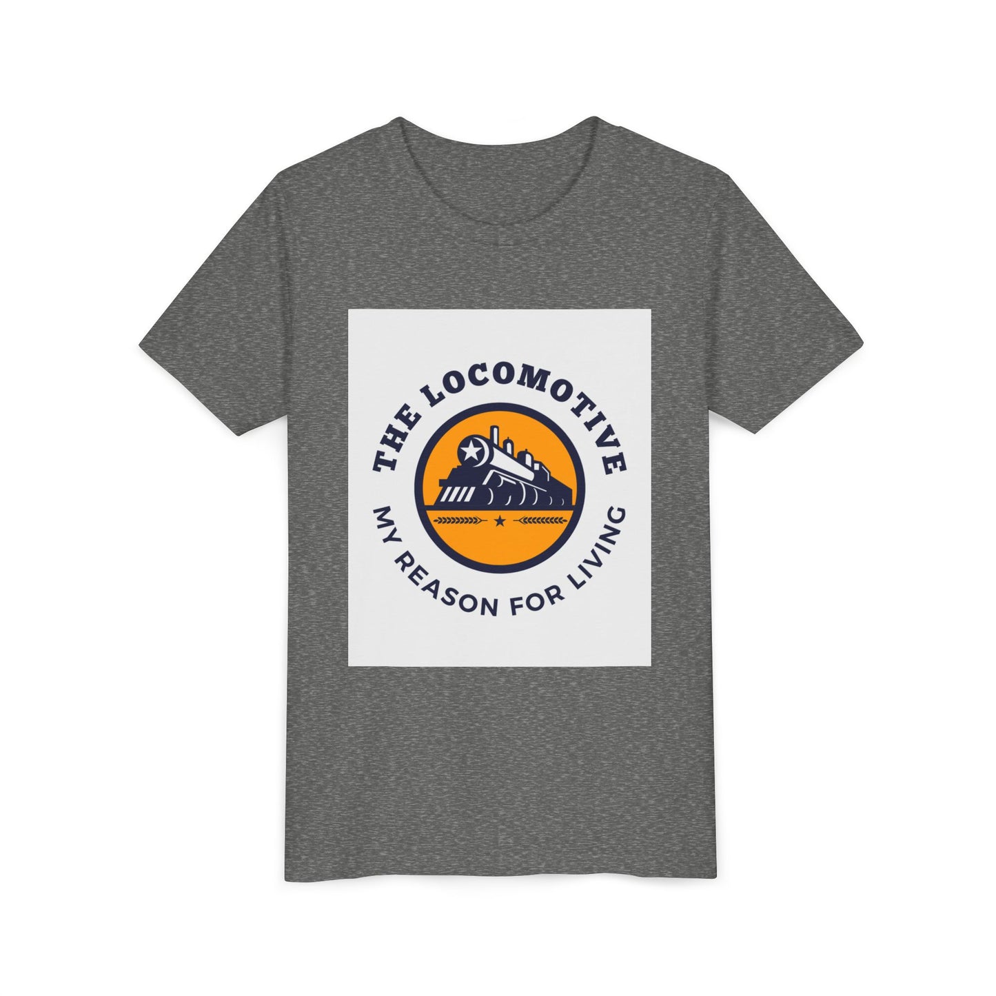 Kids Train Lover T-Shirt | Trains Are My Happy Place Youth Railfan Tee