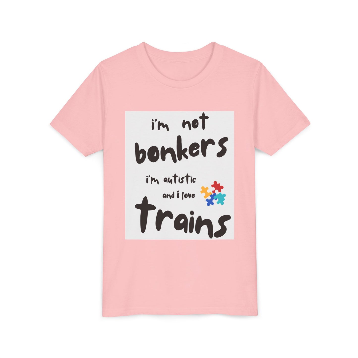 Autism Acceptance Kids Train Lover T-Shirt | Youth Special Interest Tee
