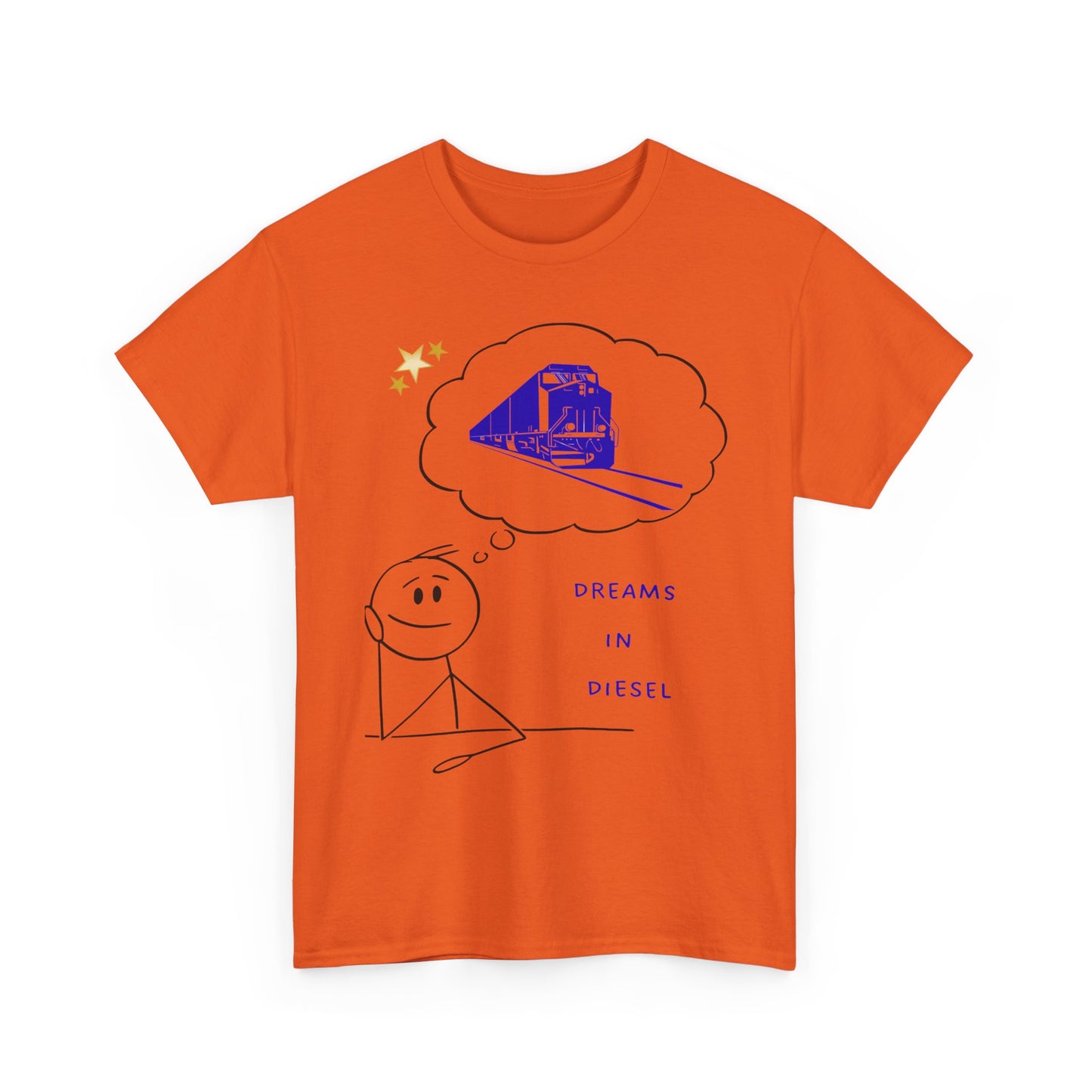 Dream in Diesel diesel locomotive railfan t-shirt