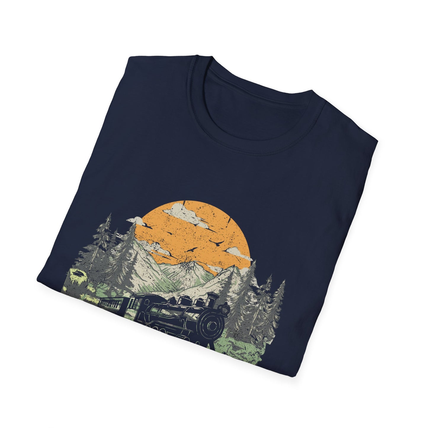 Trains Rule – Vintage Train Lover T-Shirt