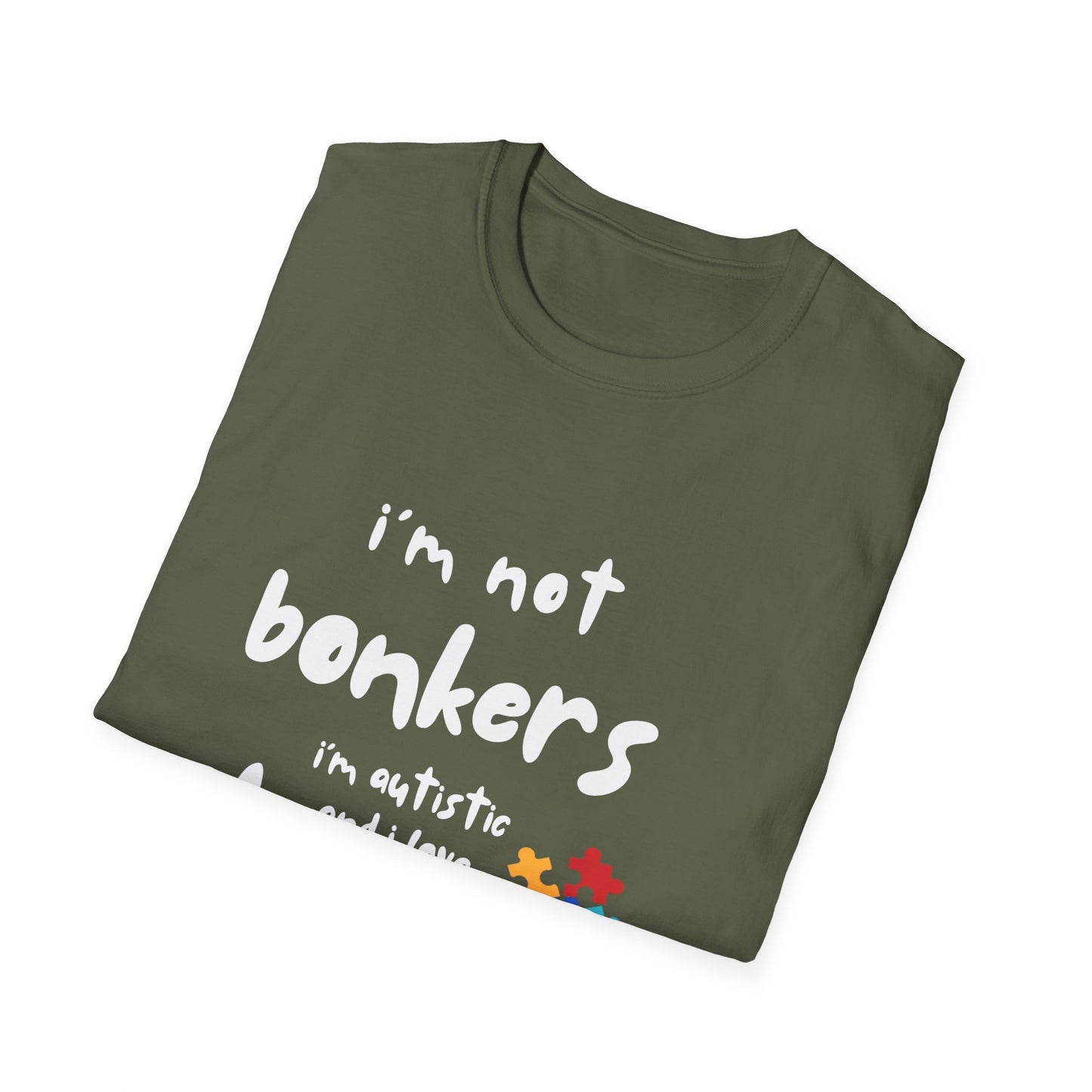 I’m Not Bonkers – Autism Acceptance Train Lover T-Shirt