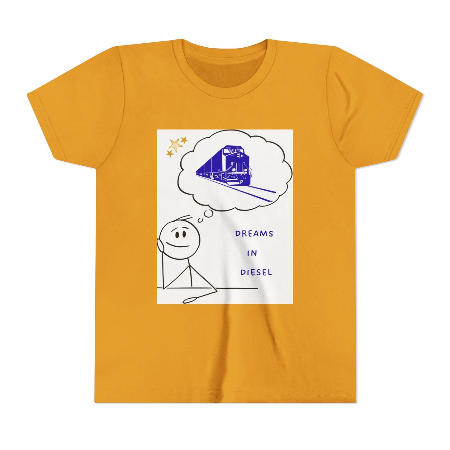 Kids Freight Train T-Shirt | Dream in Diesel Youth Railfan Tee