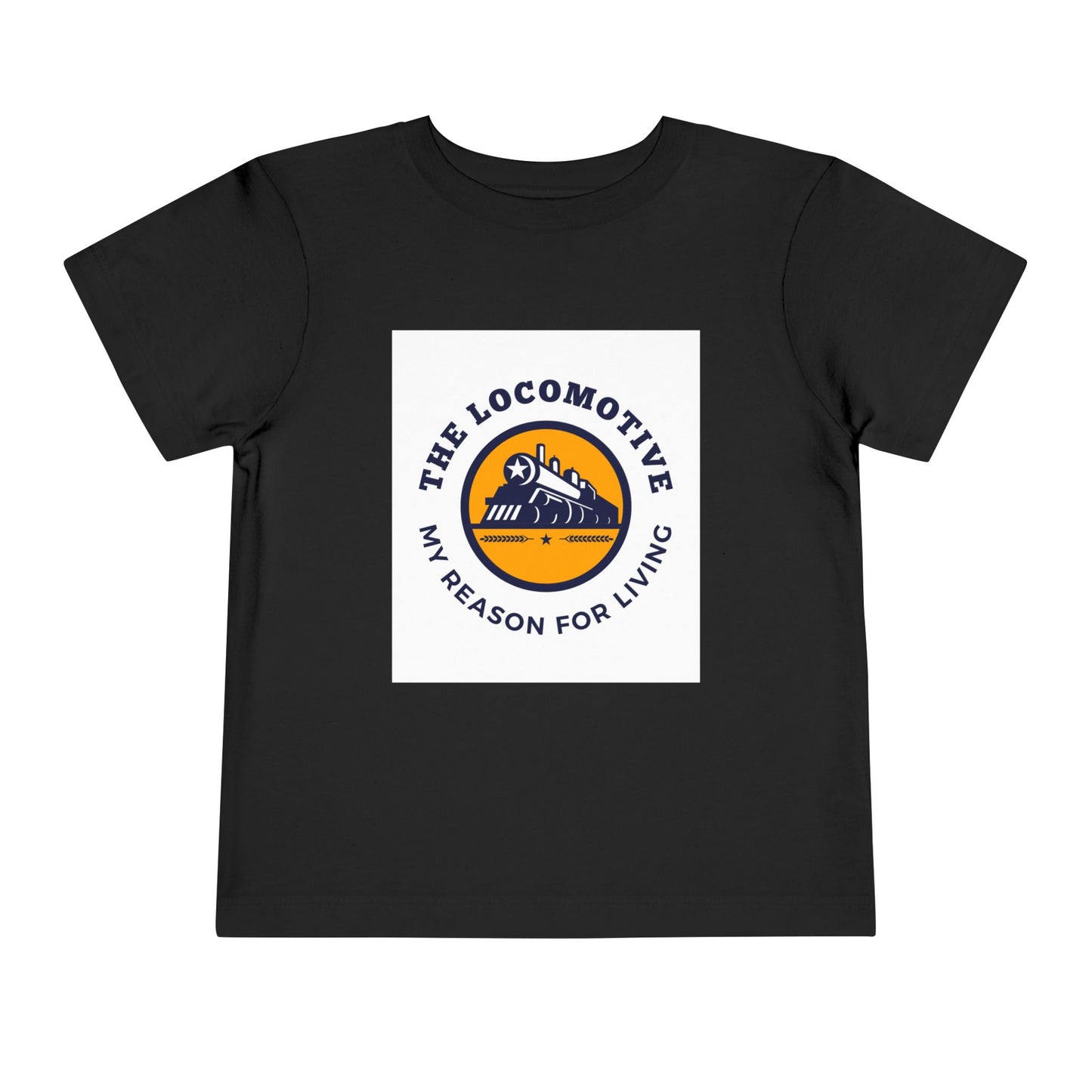 Toddler Train Lover T-Shirt | Trains Are My Happy Place Train Graphic Tee (2T–5T)