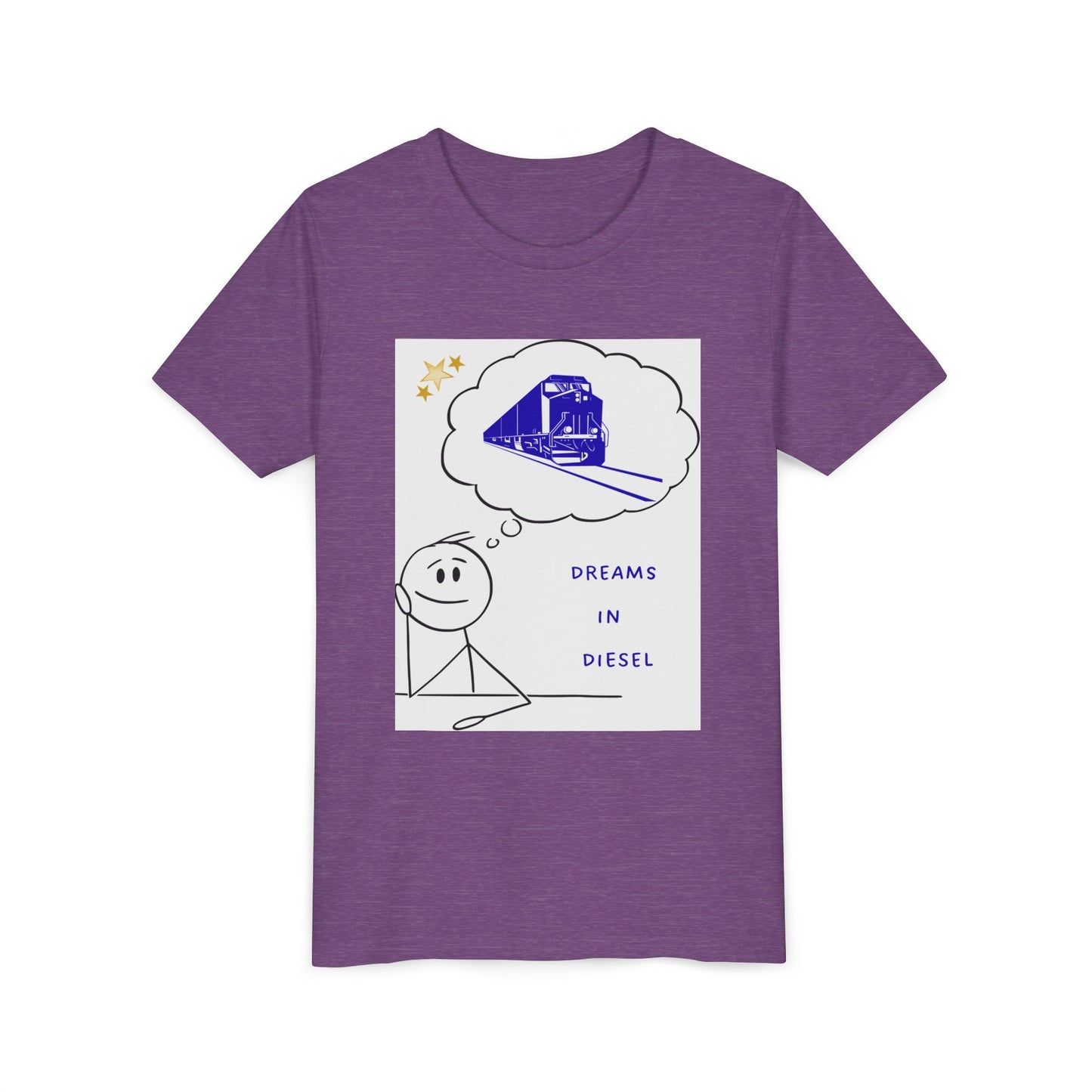Kids Freight Train T-Shirt | Dream in Diesel Youth Railfan Tee