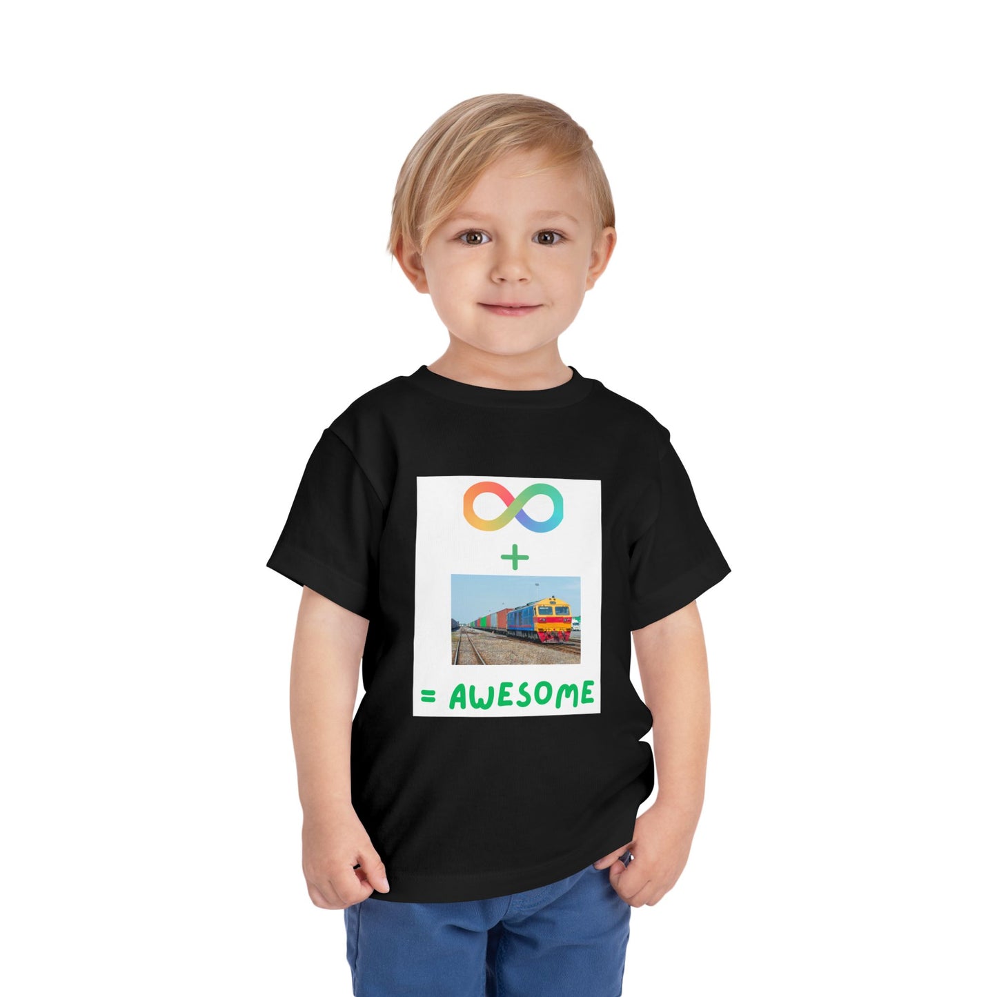 Autism Acceptance Toddler Train Lover T-Shirt | Special Interest Tee (2T–5T)