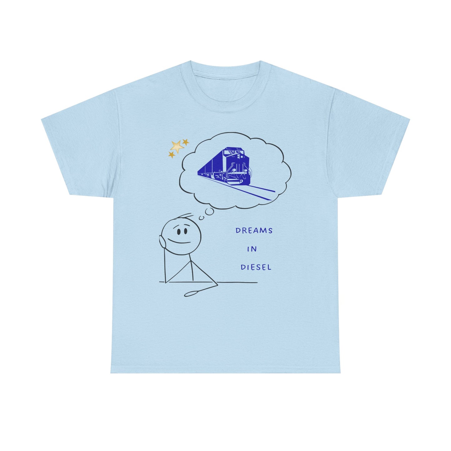 Dream in Diesel diesel locomotive railfan t-shirt