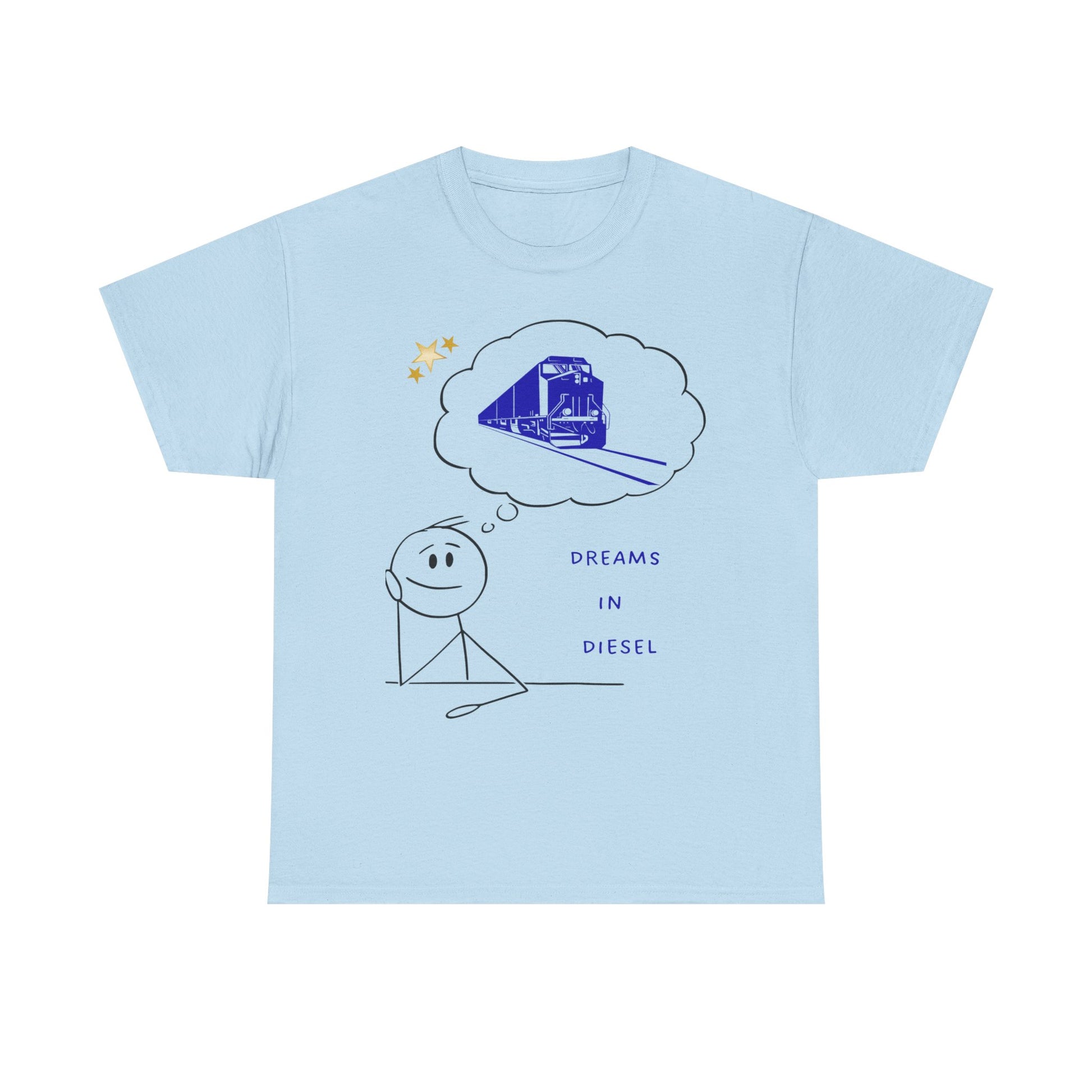 Dream in Diesel diesel locomotive railfan t-shirt
