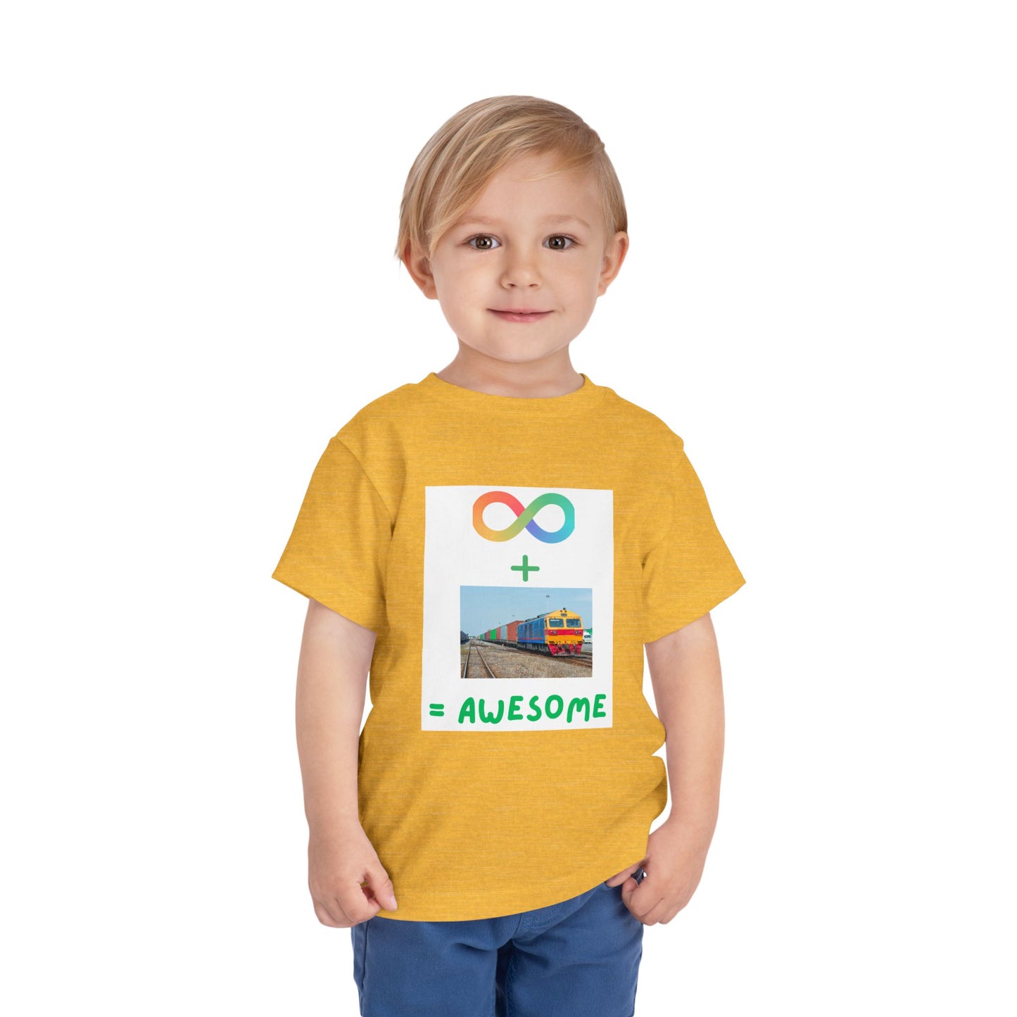 Autism Acceptance Toddler Train Lover T-Shirt | Special Interest Tee (2T–5T)