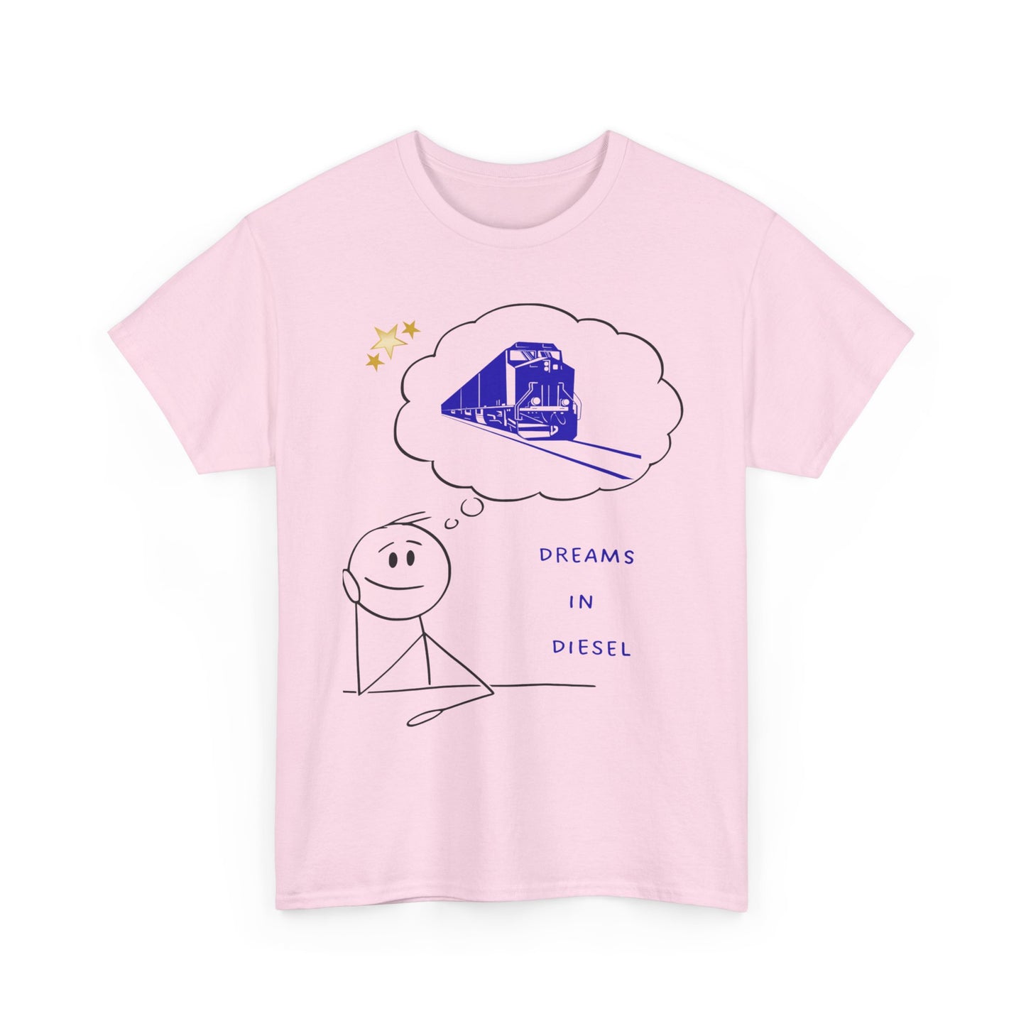 Dream in Diesel diesel locomotive railfan t-shirt