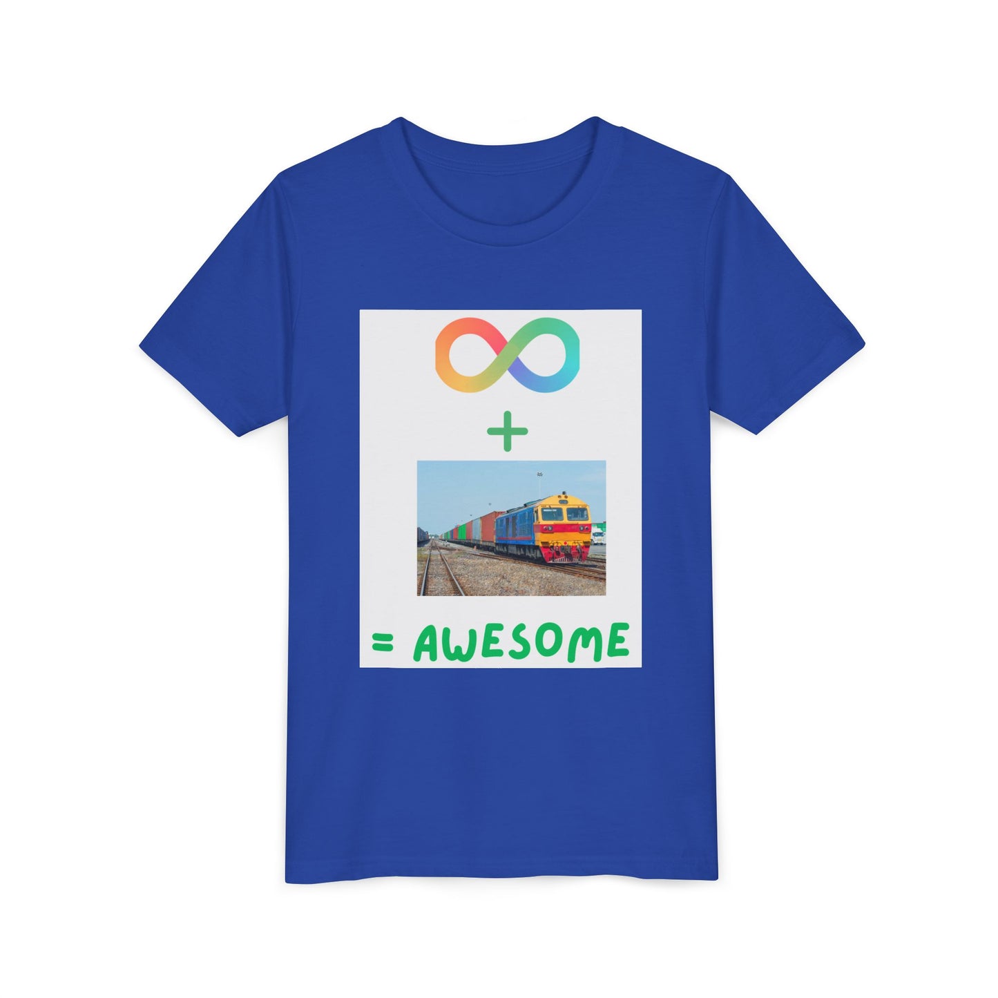 Autism Acceptance Kids Train Lover T-Shirt | Youth Special Interest Tee