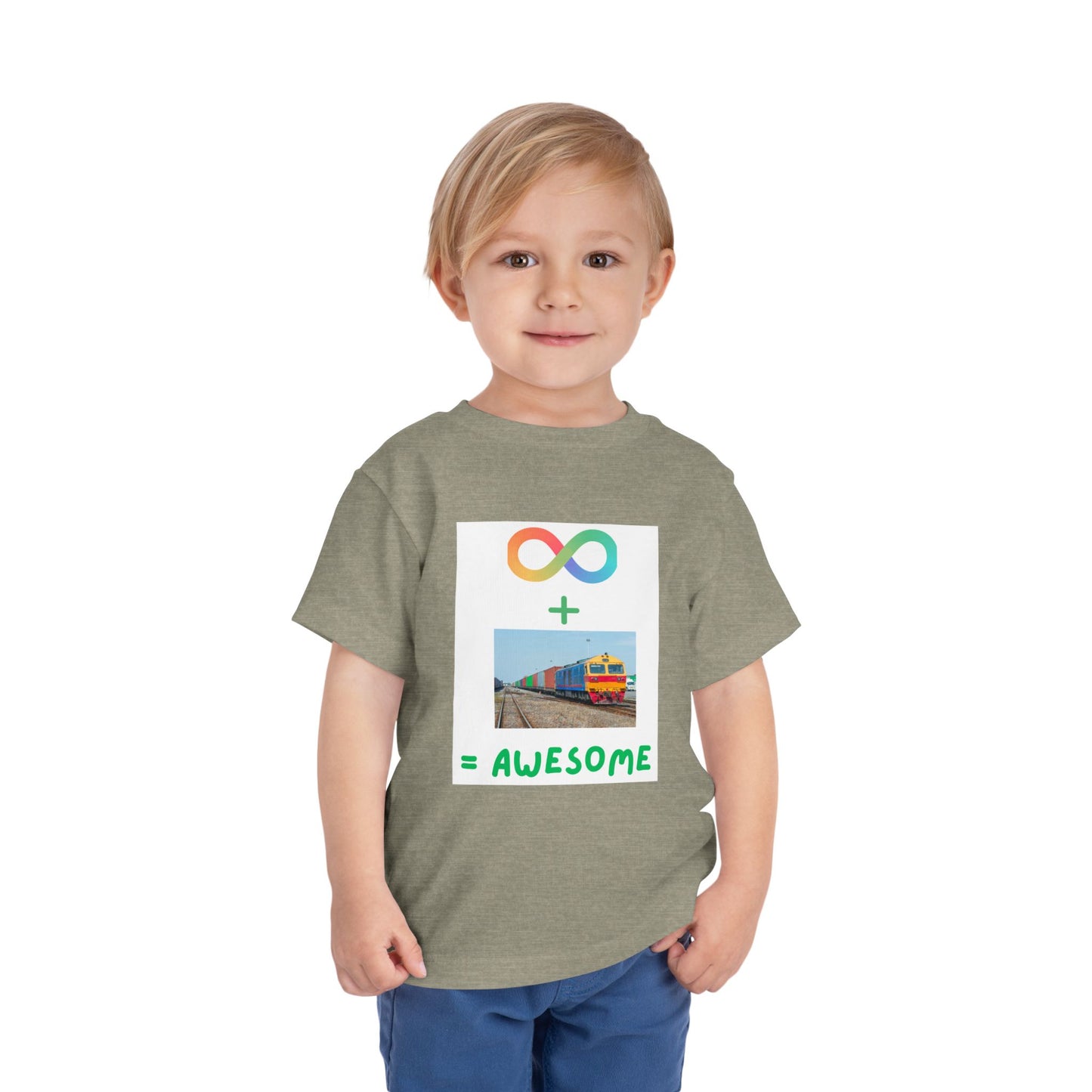 Autism Acceptance Toddler Train Lover T-Shirt | Special Interest Tee (2T–5T)