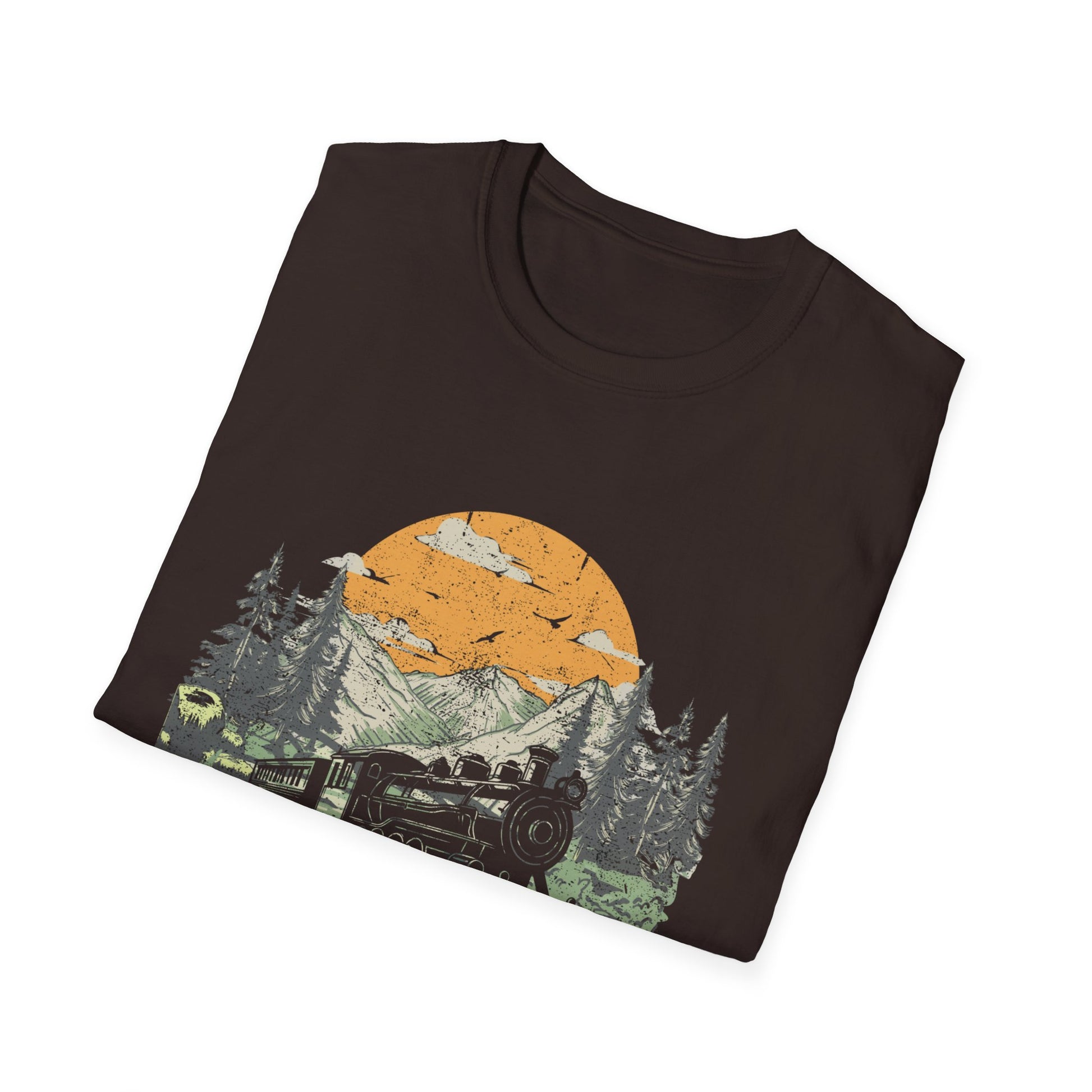 Trains Rule – Vintage Train Lover T-Shirt