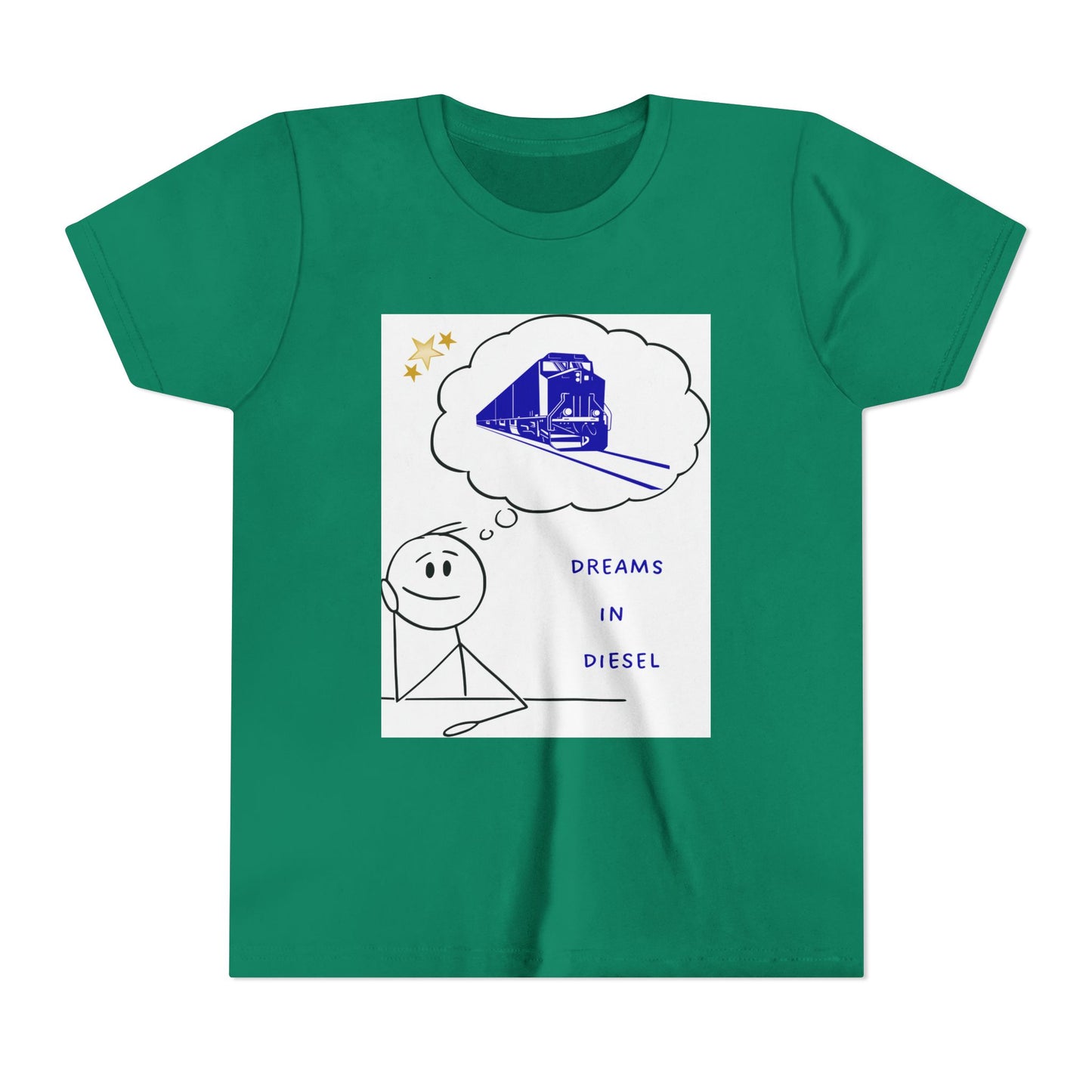 Kids Freight Train T-Shirt | Dream in Diesel Youth Railfan Tee