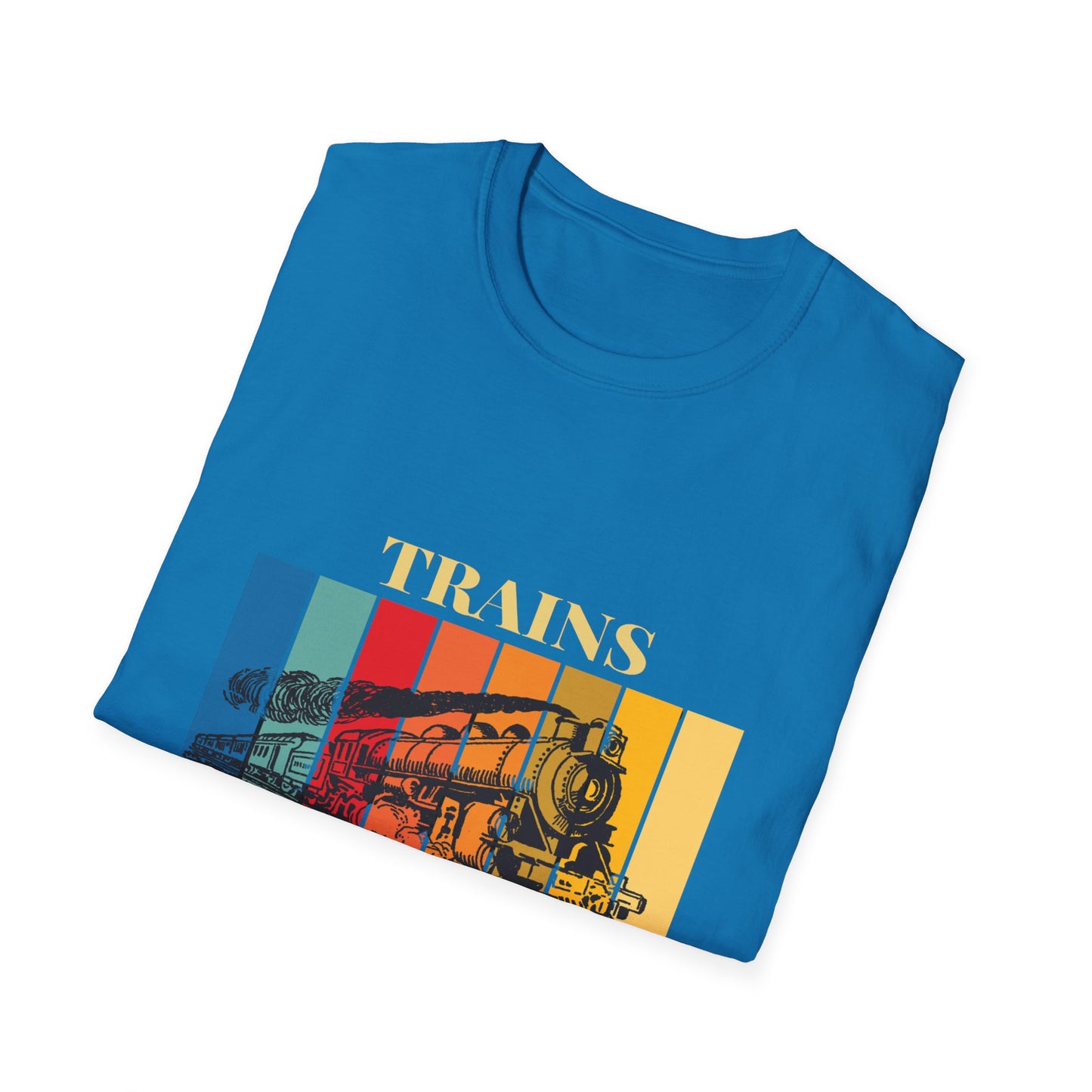 Trains Rock – Train Lover Graphic T-Shirt