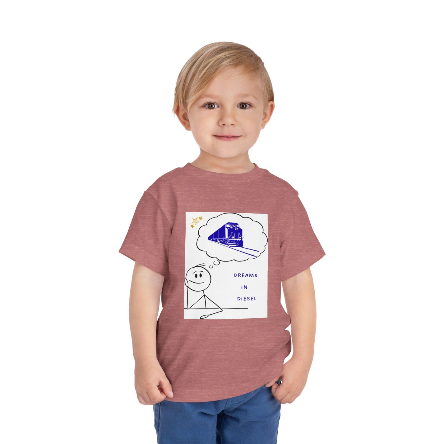 Toddler Freight Train T-Shirt | Dream in Diesel Train Lover Tee (2T–5T)