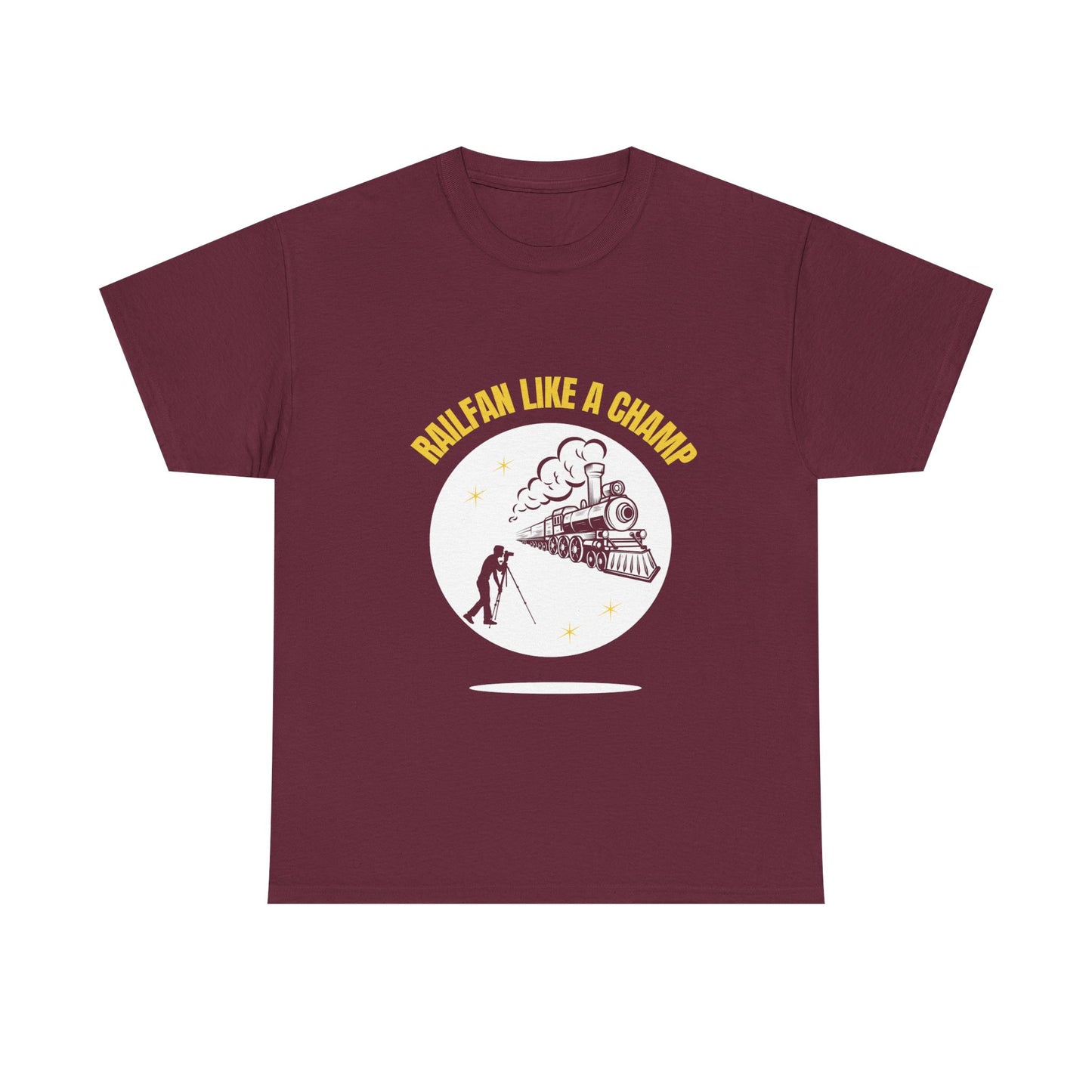 Classic railway train lover graphic t-shirt