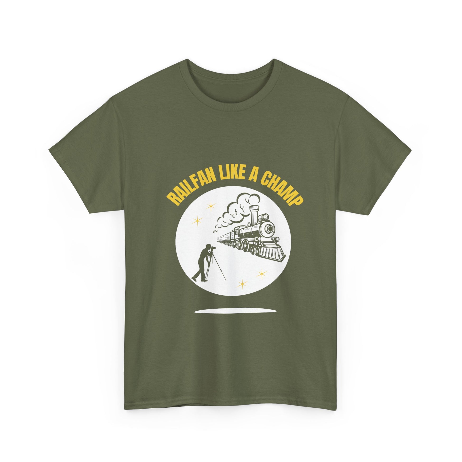 Classic railway train lover graphic t-shirt