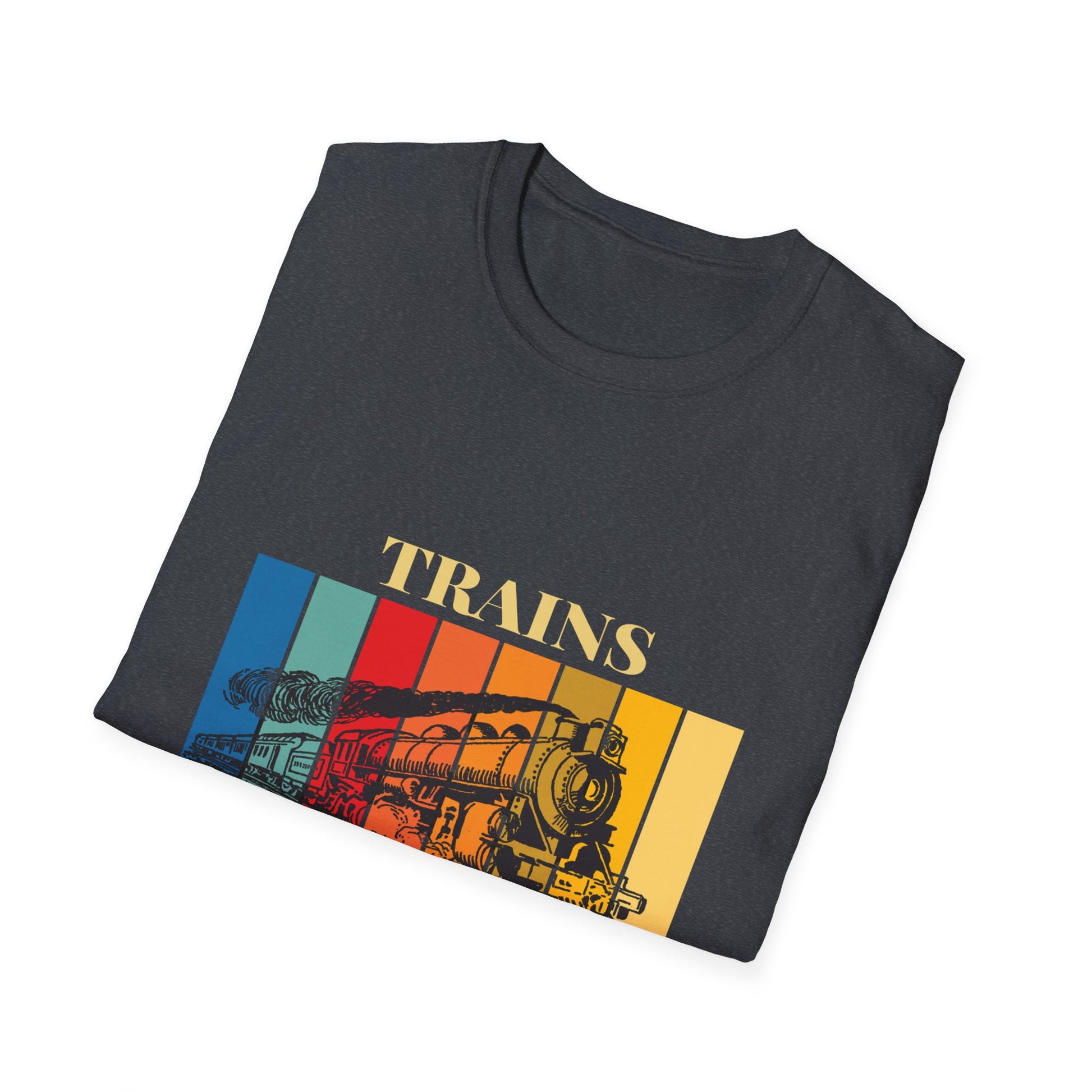 Trains Rock – Train Lover Graphic T-Shirt