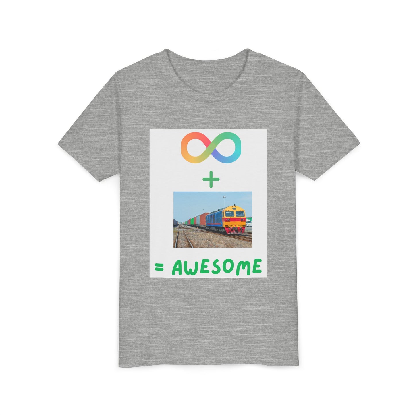 Autism Acceptance Kids Train Lover T-Shirt | Youth Special Interest Tee