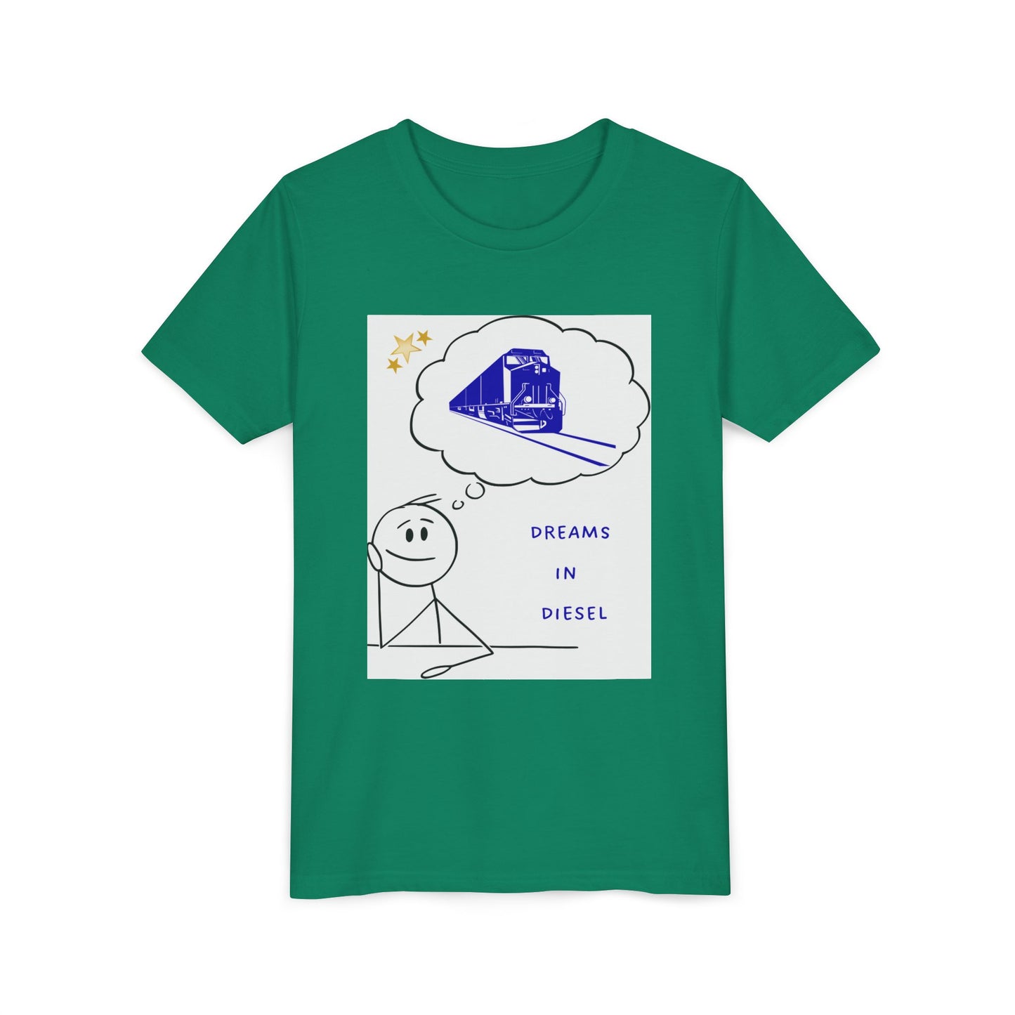 Kids Freight Train T-Shirt | Dream in Diesel Youth Railfan Tee