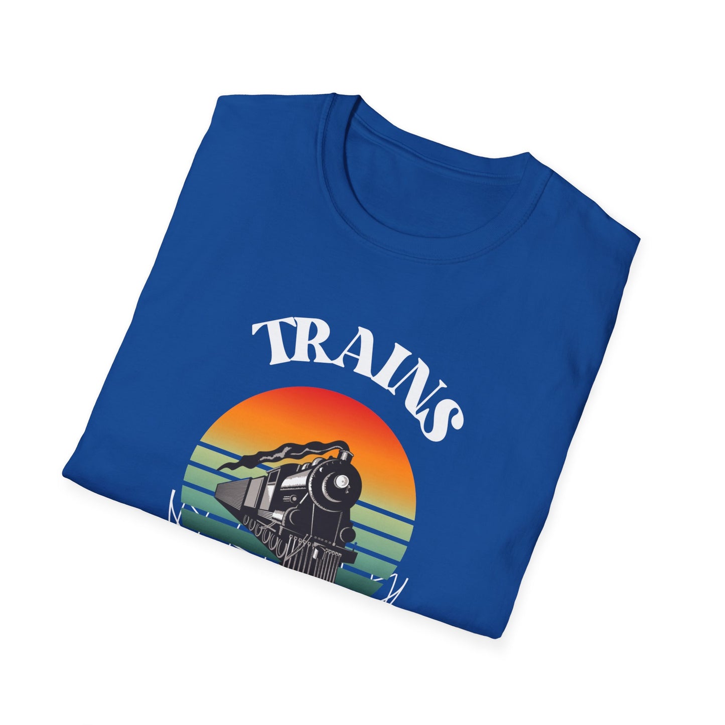 Retro Train Enthusiast T-Shirt, Vintage Train Graphic Tee