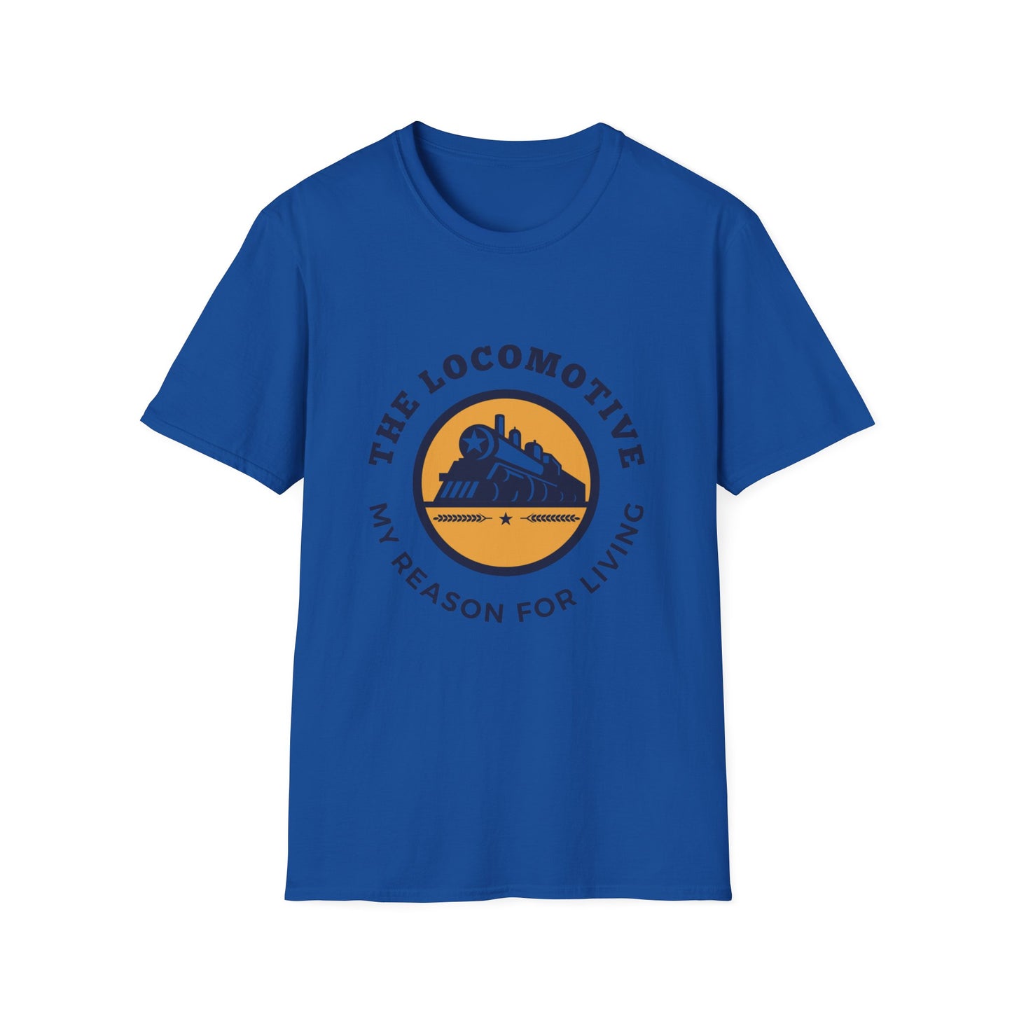 Trains Are My Happy Place – Train Lover Graphic T-Shirt