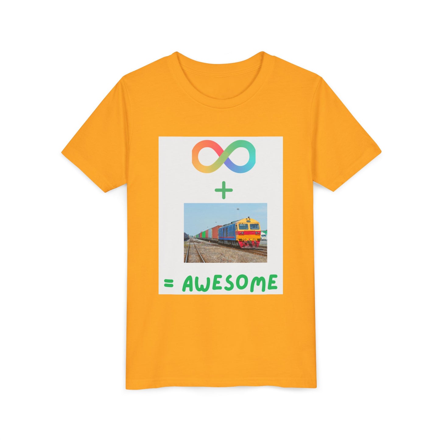 Autism Acceptance Kids Train Lover T-Shirt | Youth Special Interest Tee