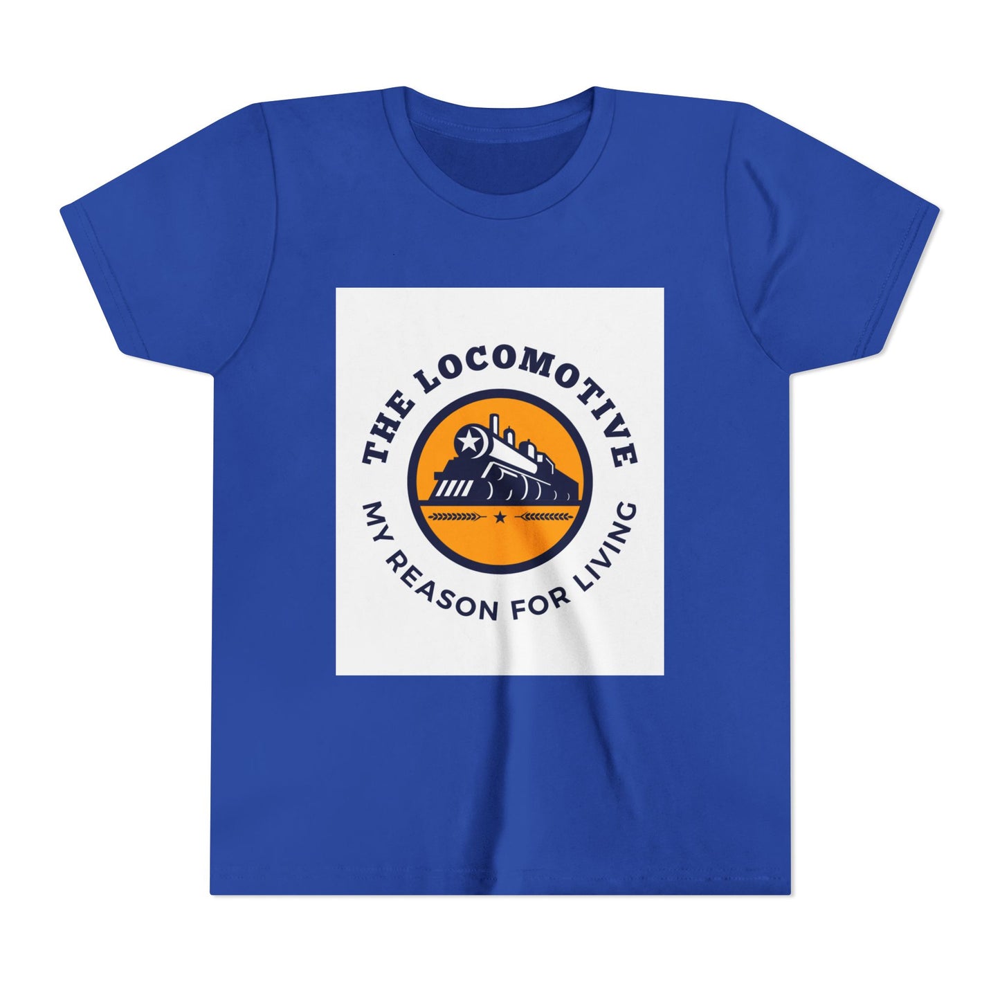 Kids Train Lover T-Shirt | Trains Are My Happy Place Youth Railfan Tee