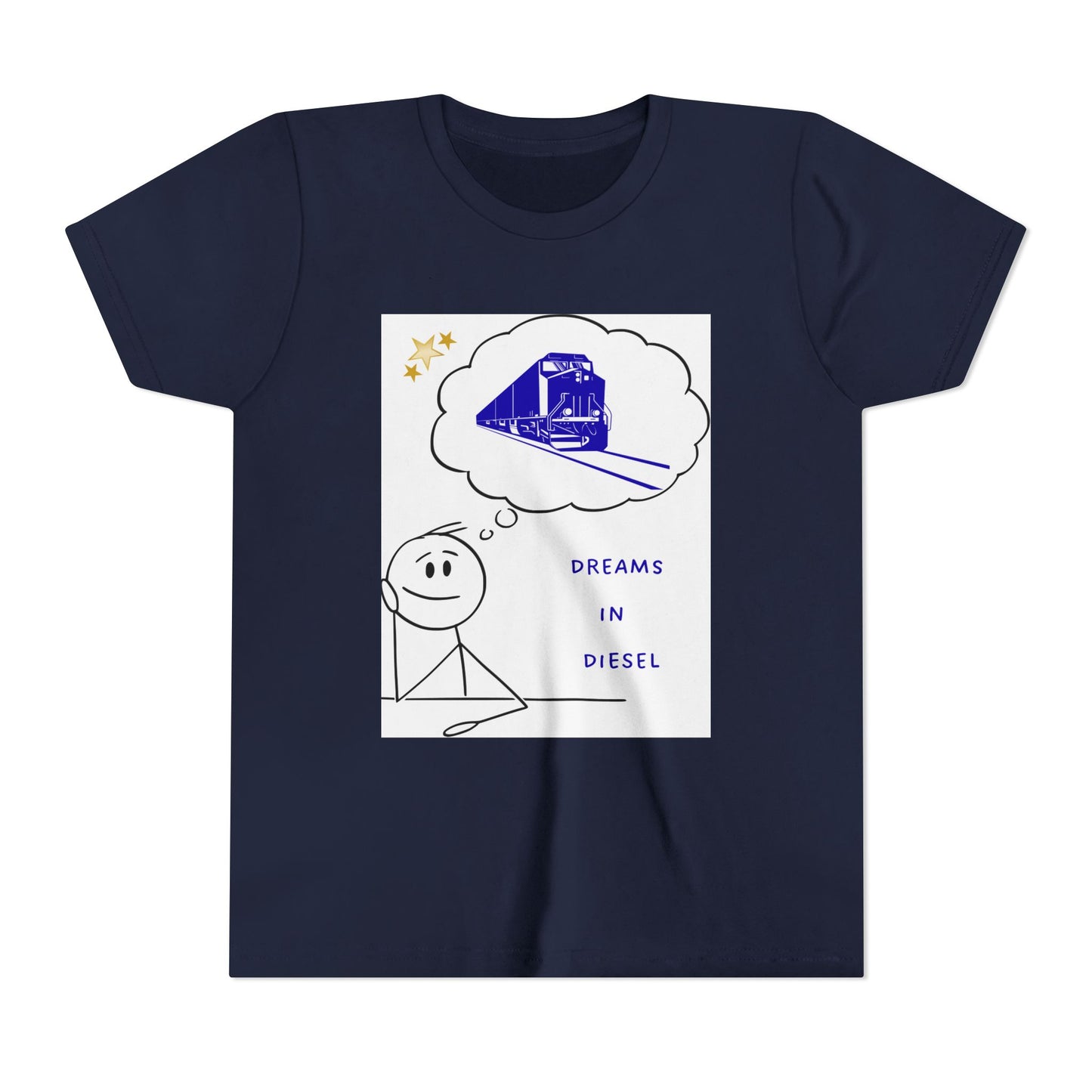 Kids Freight Train T-Shirt | Dream in Diesel Youth Railfan Tee