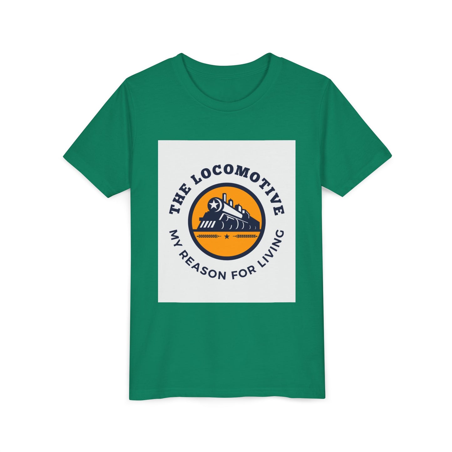 Kids Train Lover T-Shirt | Trains Are My Happy Place Youth Railfan Tee