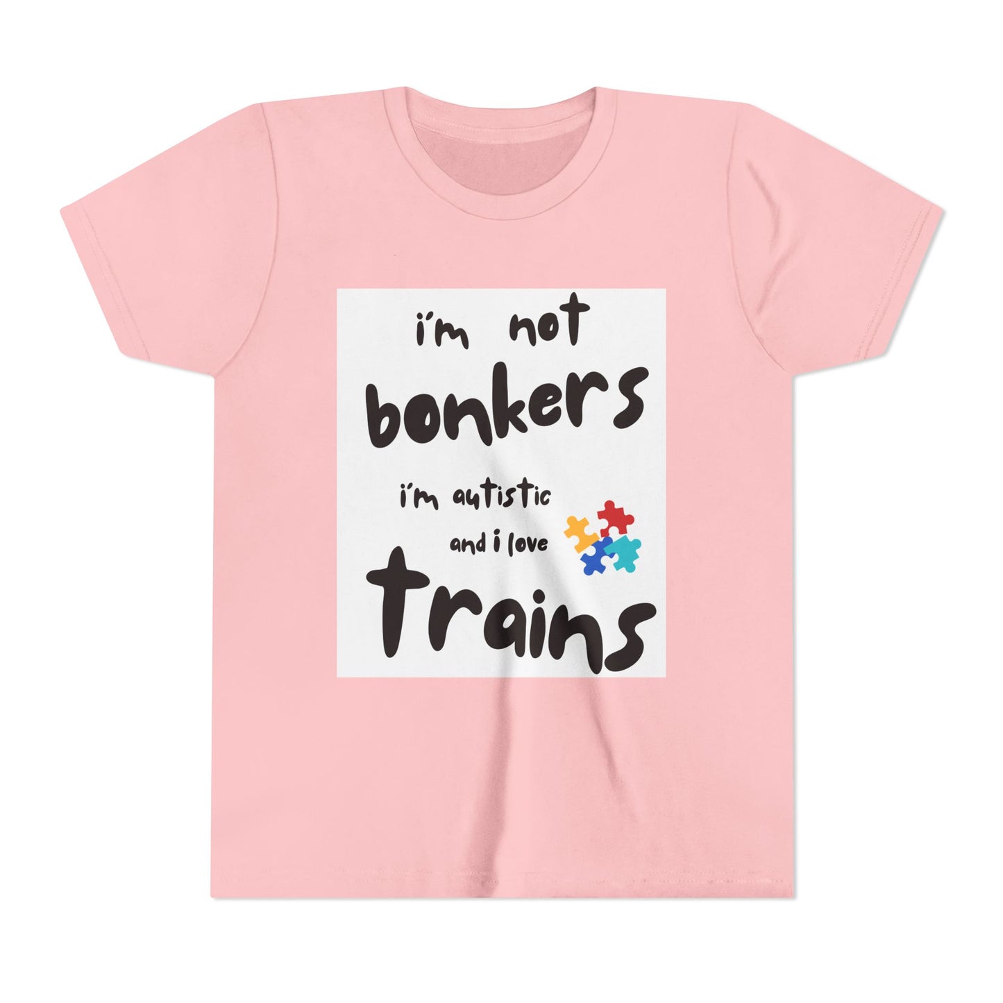 Autism Acceptance Kids Train Lover T-Shirt | Youth Special Interest Tee
