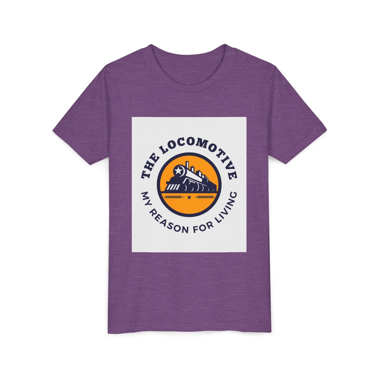 Kids Train Lover T-Shirt | Trains Are My Happy Place Youth Railfan Tee