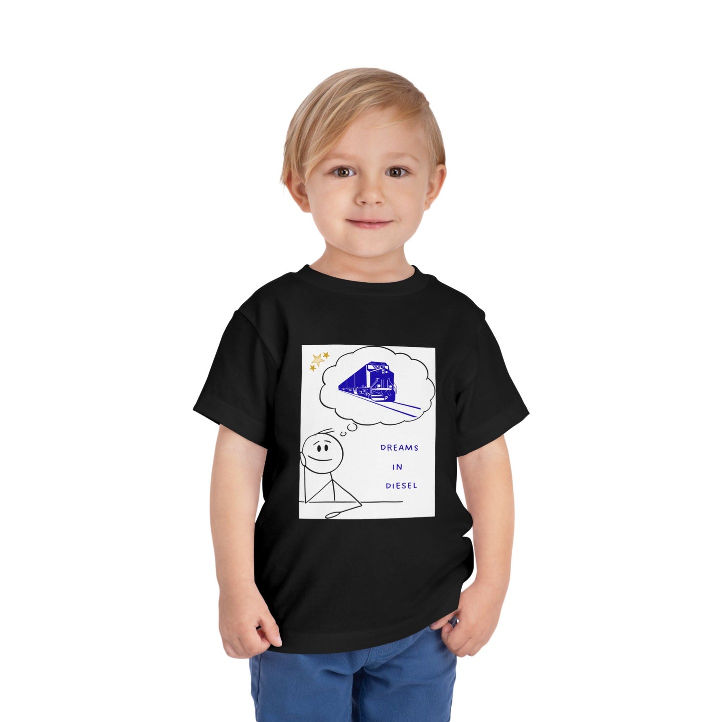 Toddler Freight Train T-Shirt | Dream in Diesel Train Lover Tee (2T–5T)