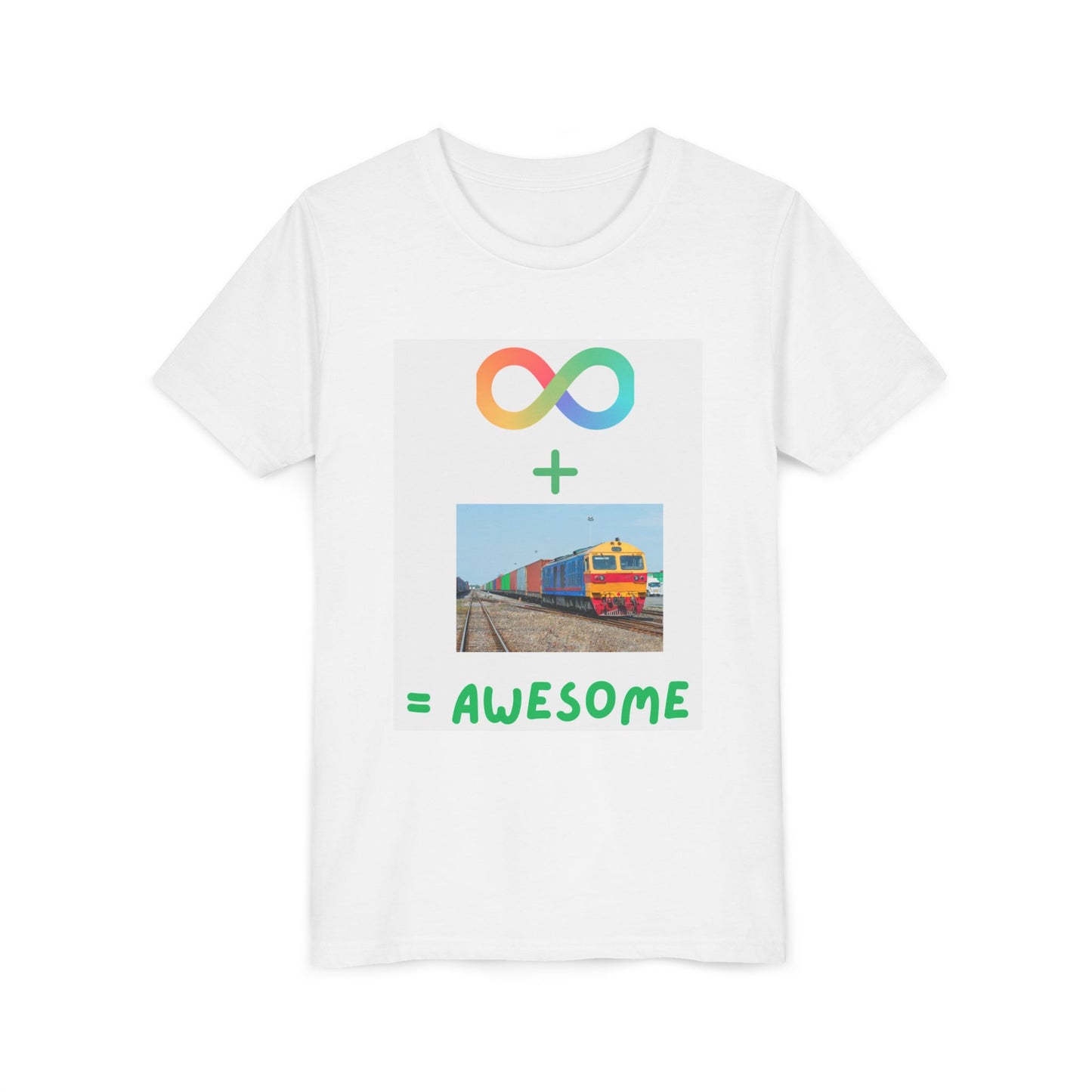 Autism Acceptance Kids Train Lover T-Shirt | Youth Special Interest Tee