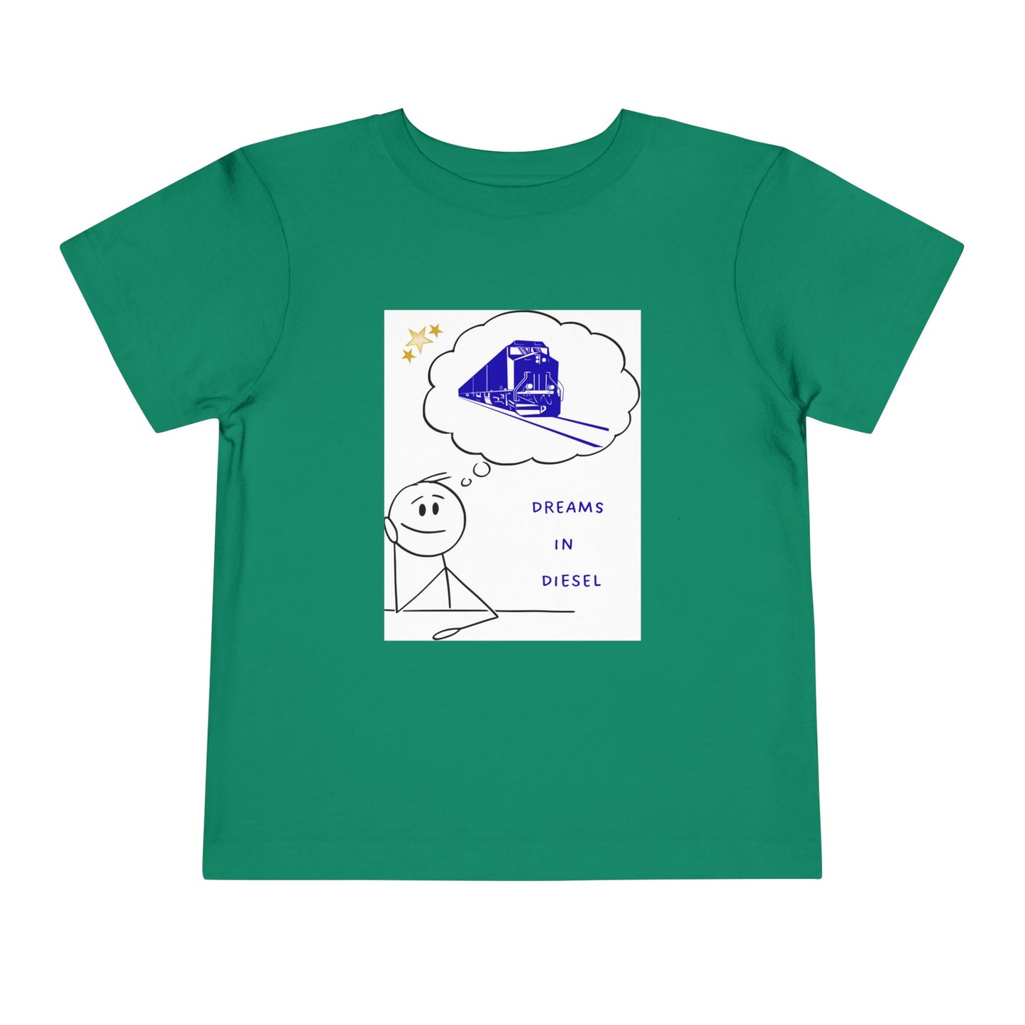 Toddler Freight Train T-Shirt | Dream in Diesel Train Lover Tee (2T–5T)